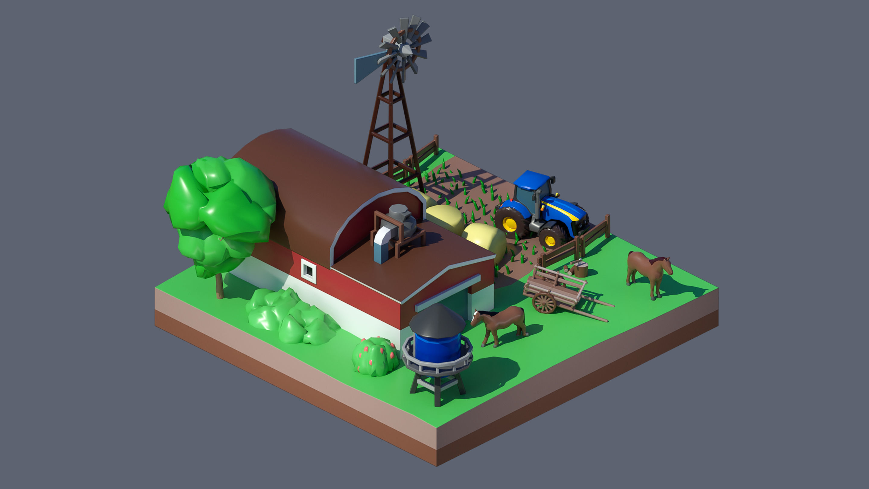 Worlds Casual Low-poly 3D model_67