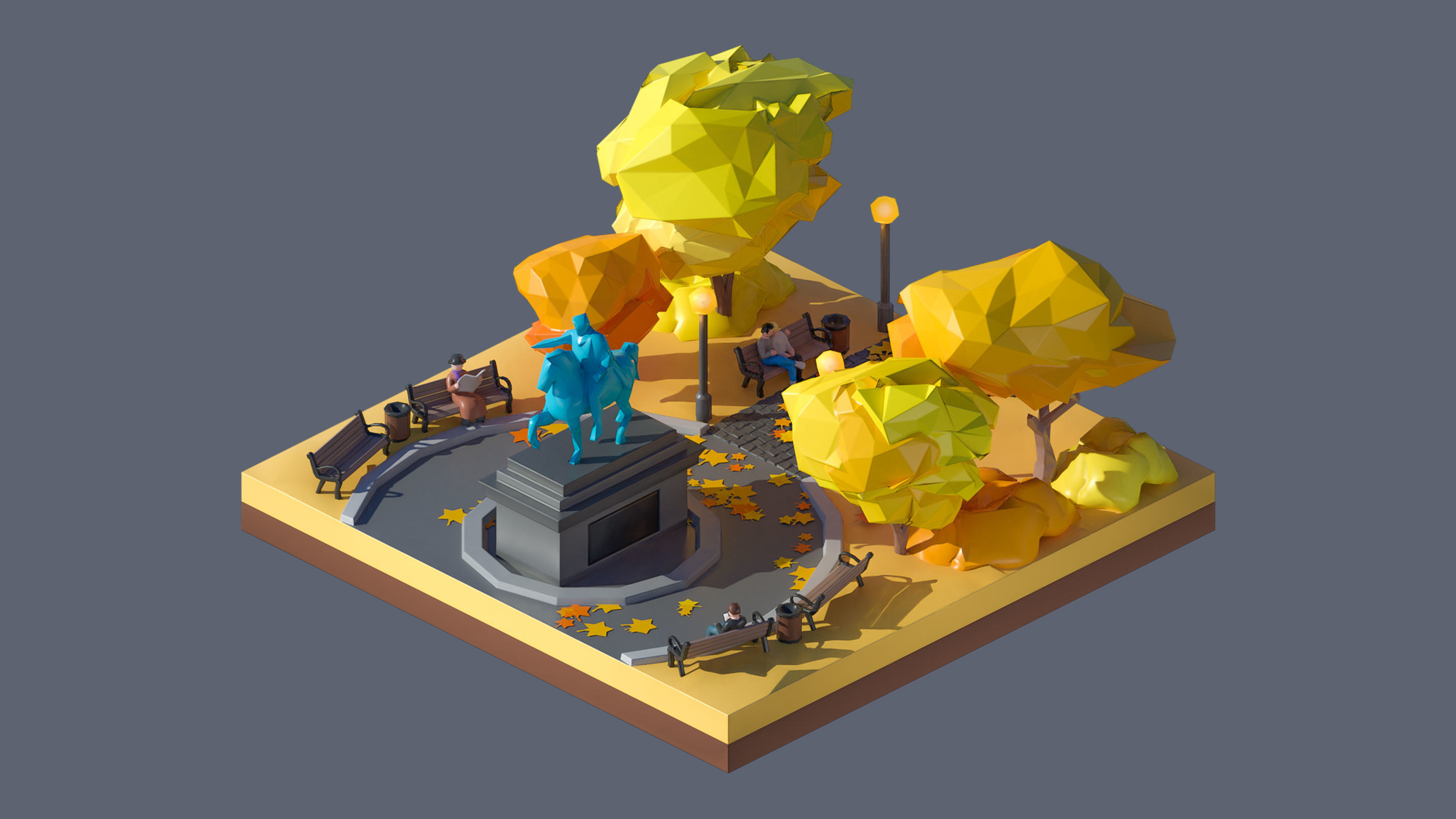 Worlds Casual Low-poly 3D model_50