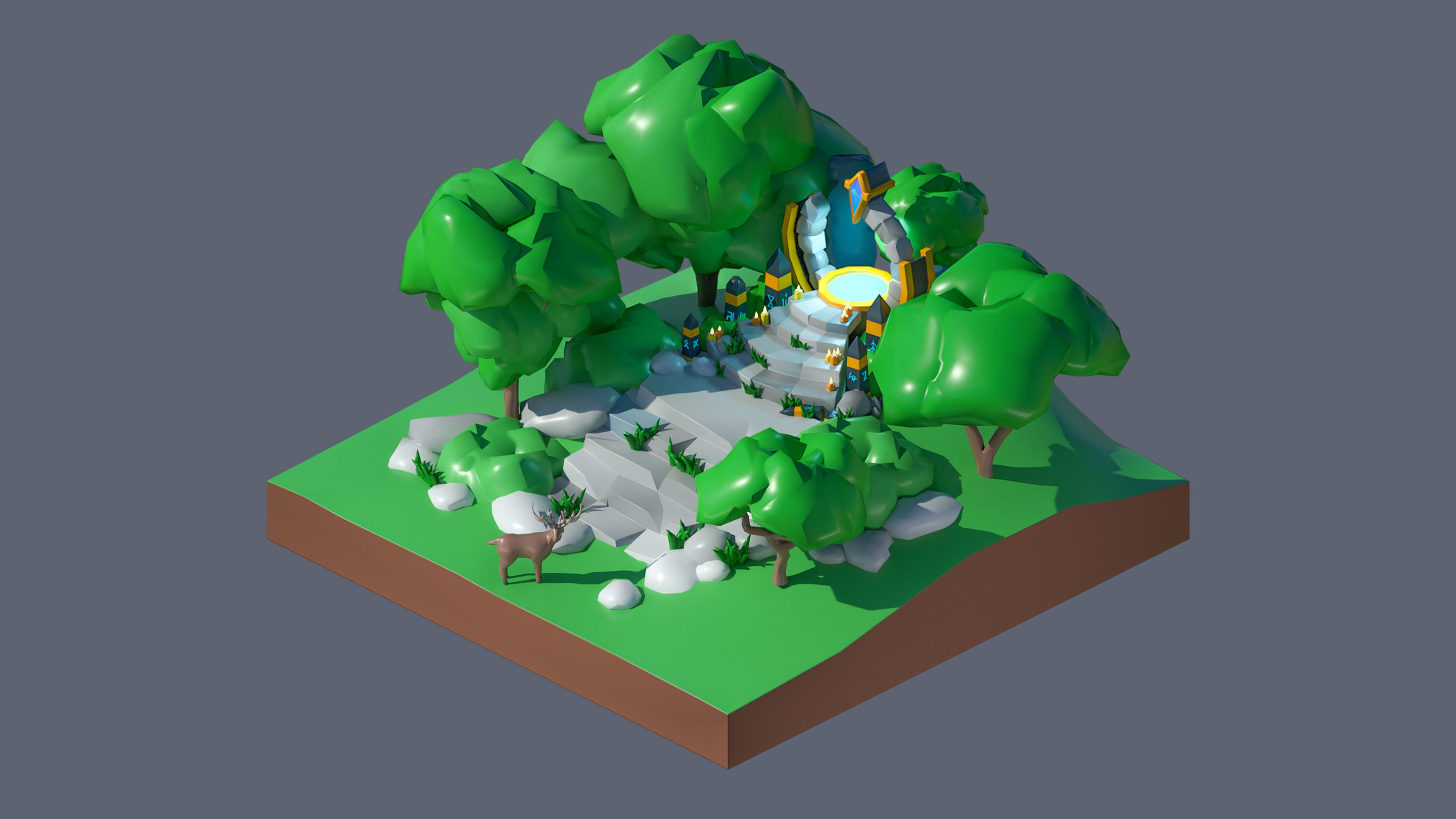 Worlds Casual Low-poly 3D model_62