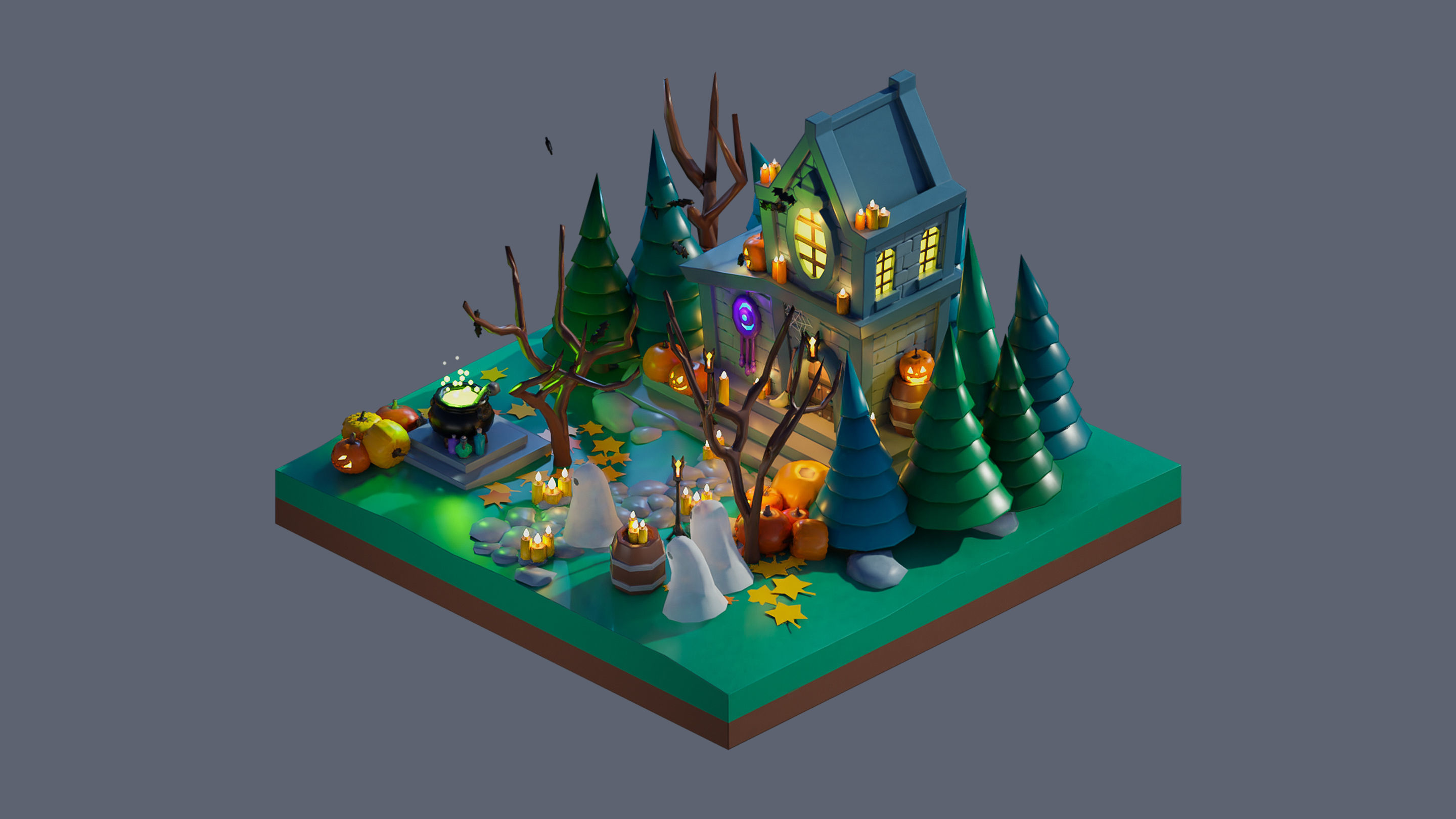 Worlds Casual Low-poly 3D model_7