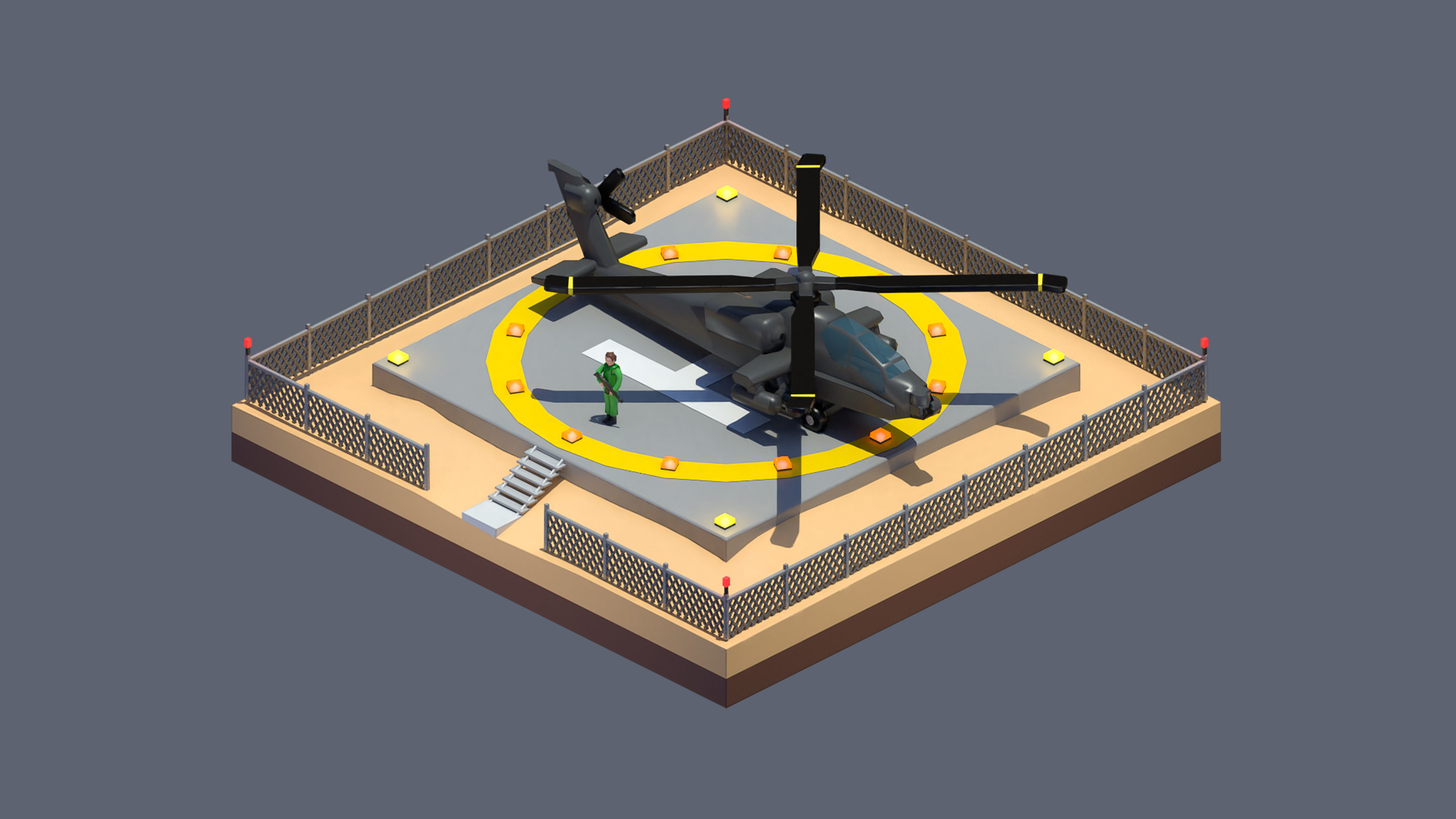 Worlds Casual Low-poly 3D model_83