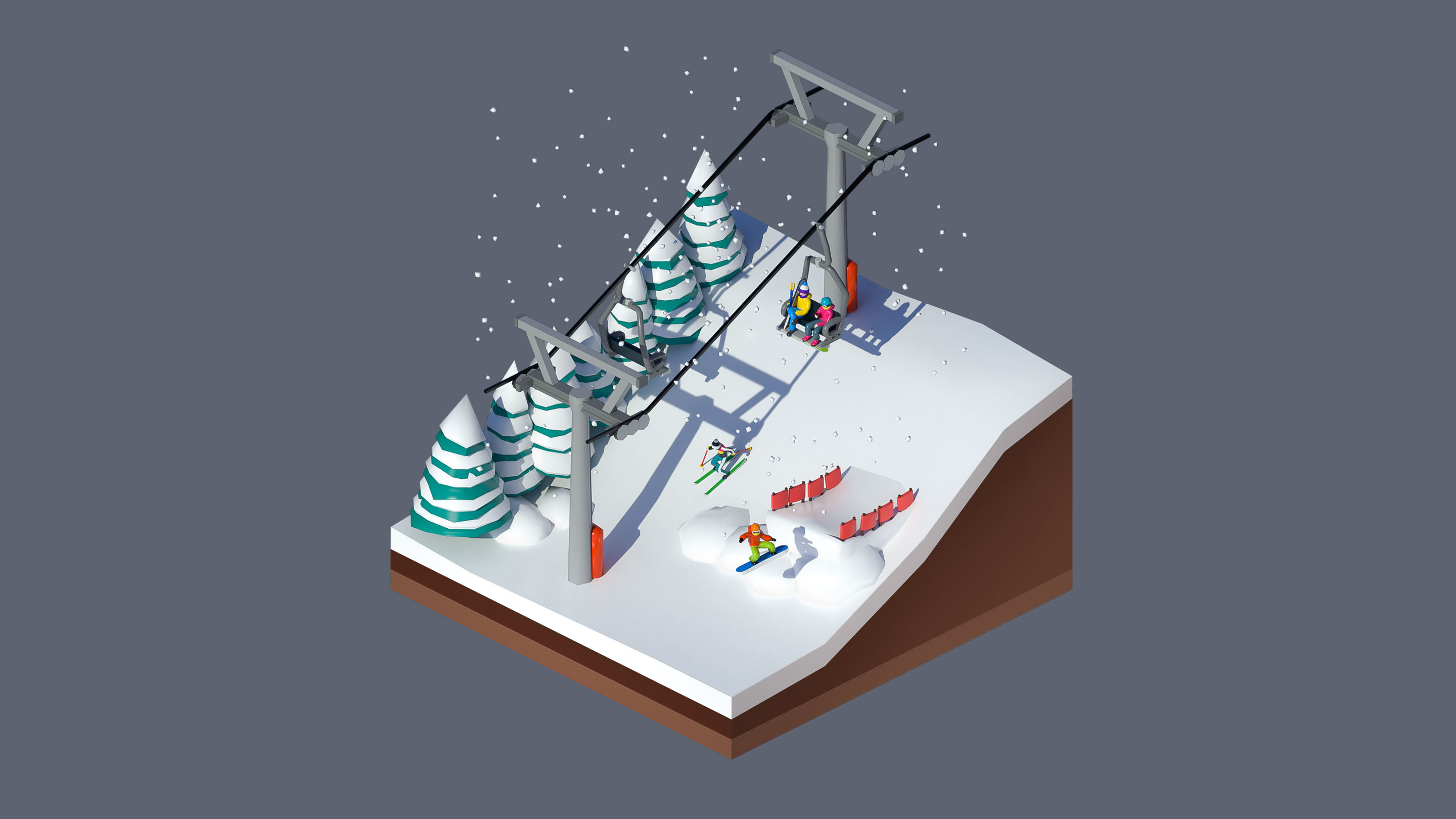 Worlds Casual Low-poly 3D model_35