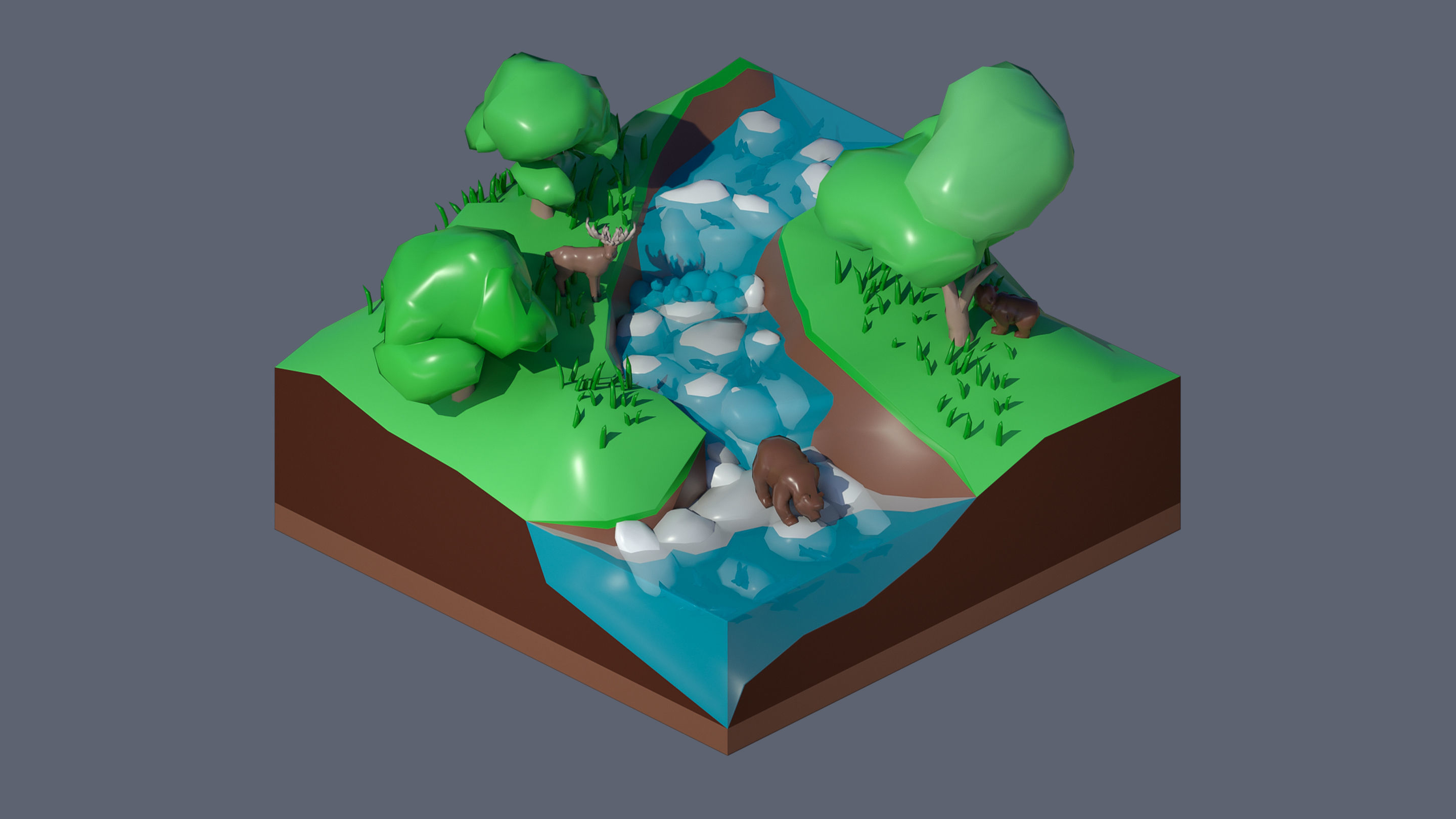 Worlds Casual Low-poly 3D model_37
