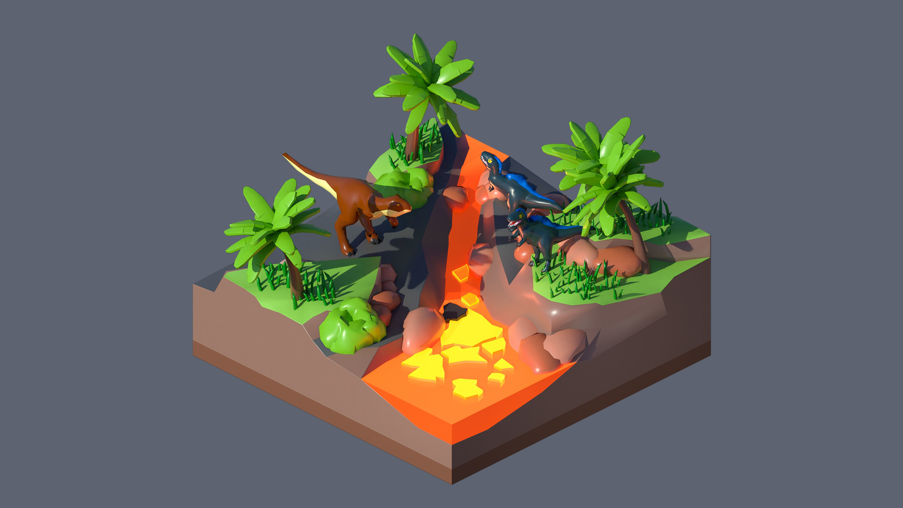 Worlds Casual Low-poly 3D model_16