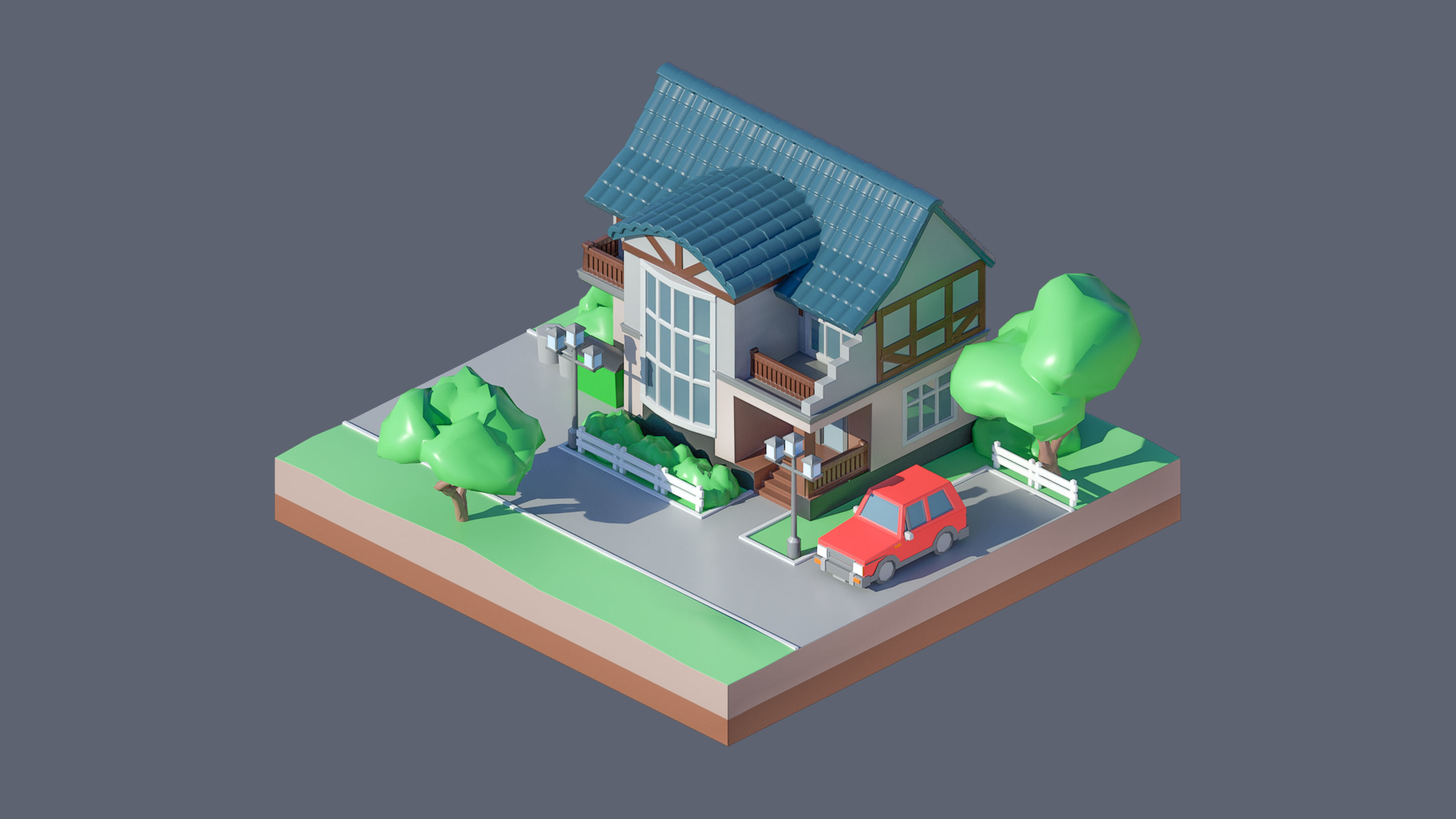 Worlds Casual Low-poly 3D model_25