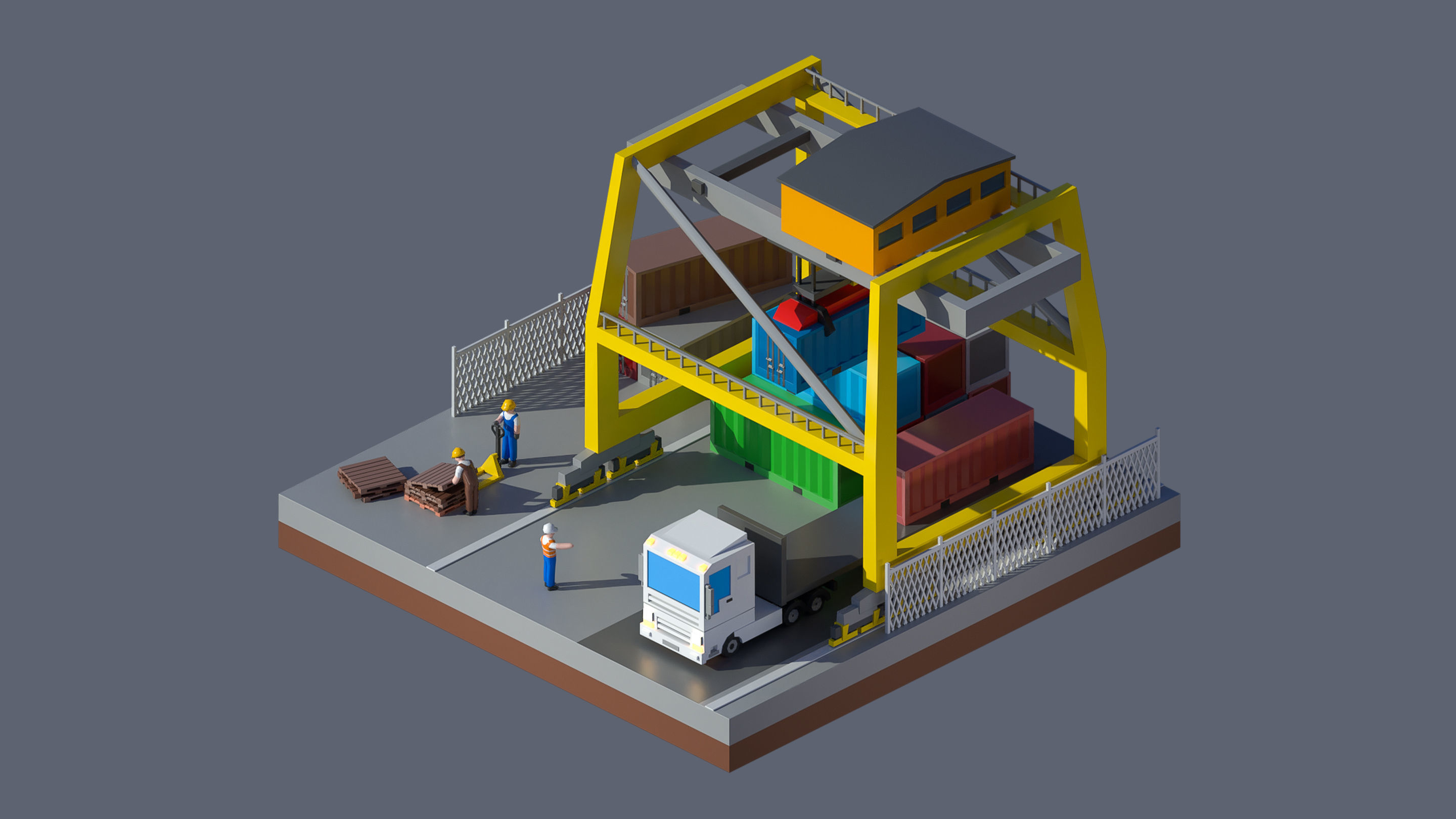 Worlds Casual Low-poly 3D model_40