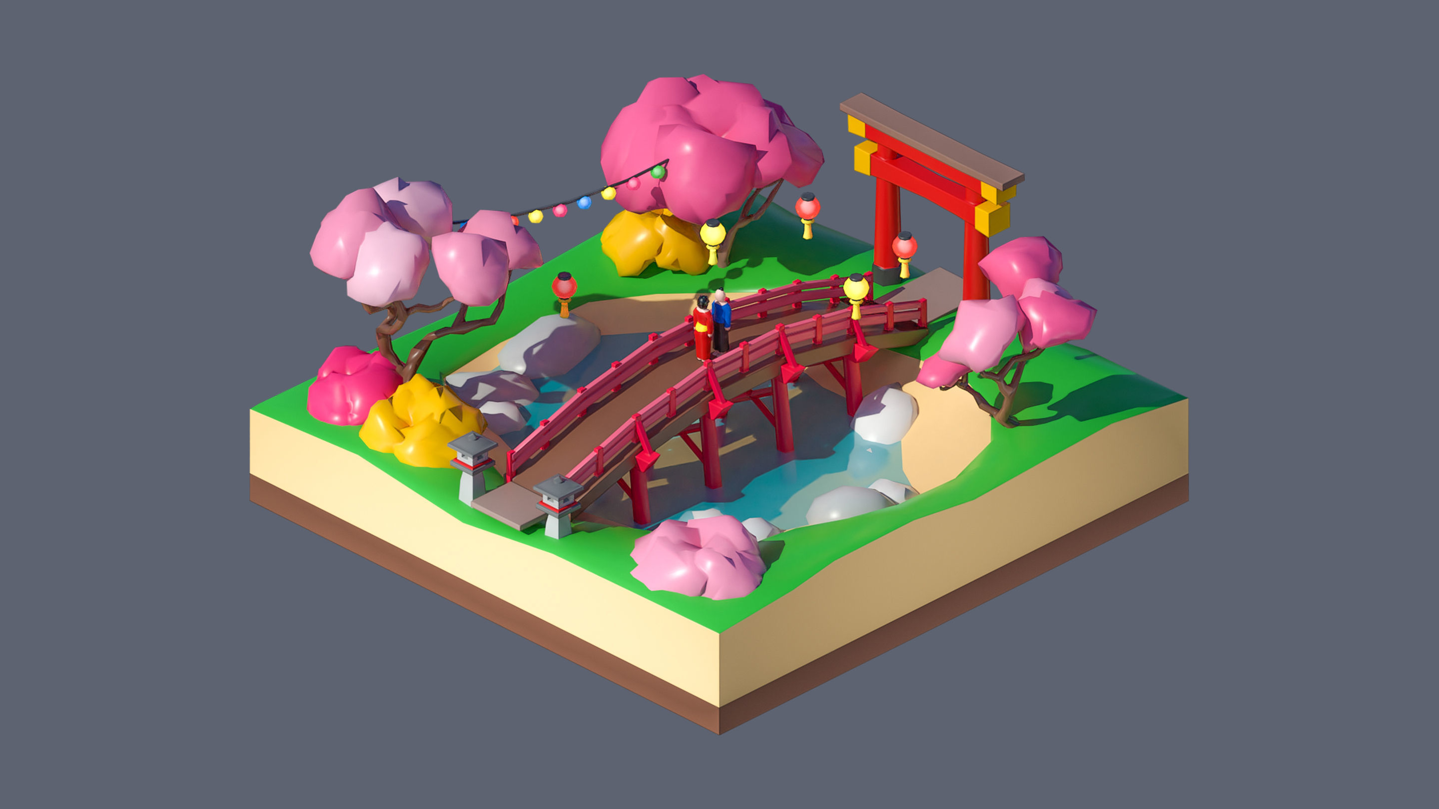 Worlds Casual Low-poly 3D model_61
