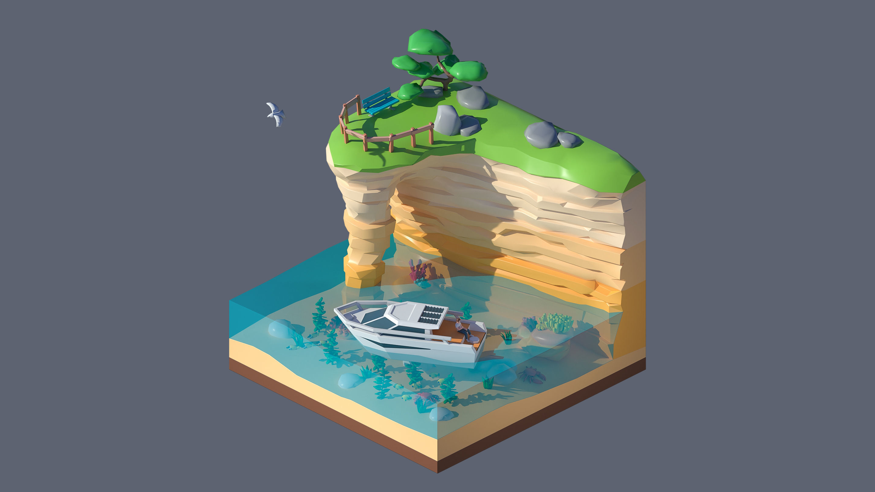Worlds Casual Low-poly 3D model_94