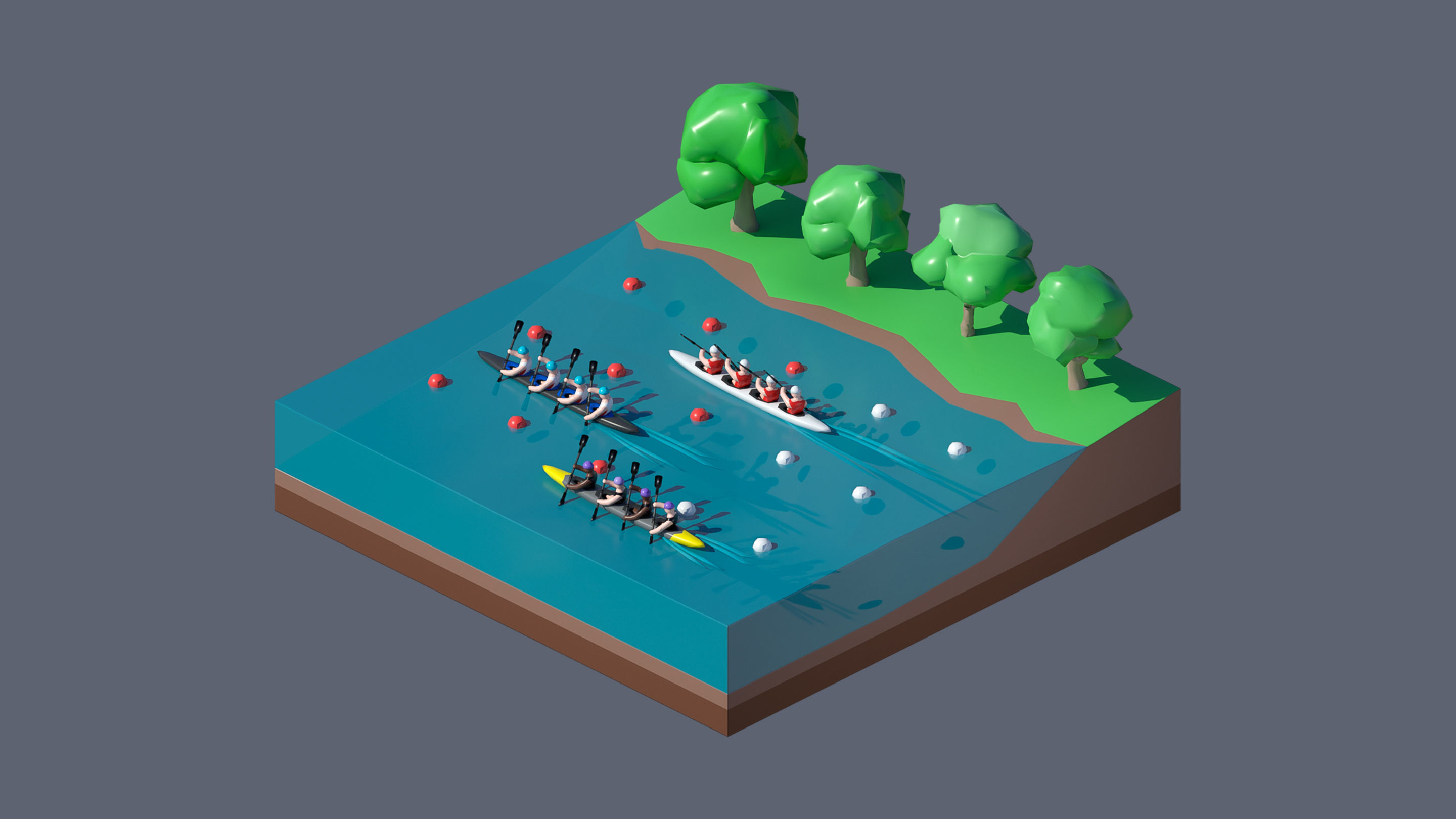 Worlds Casual Low-poly 3D model_23