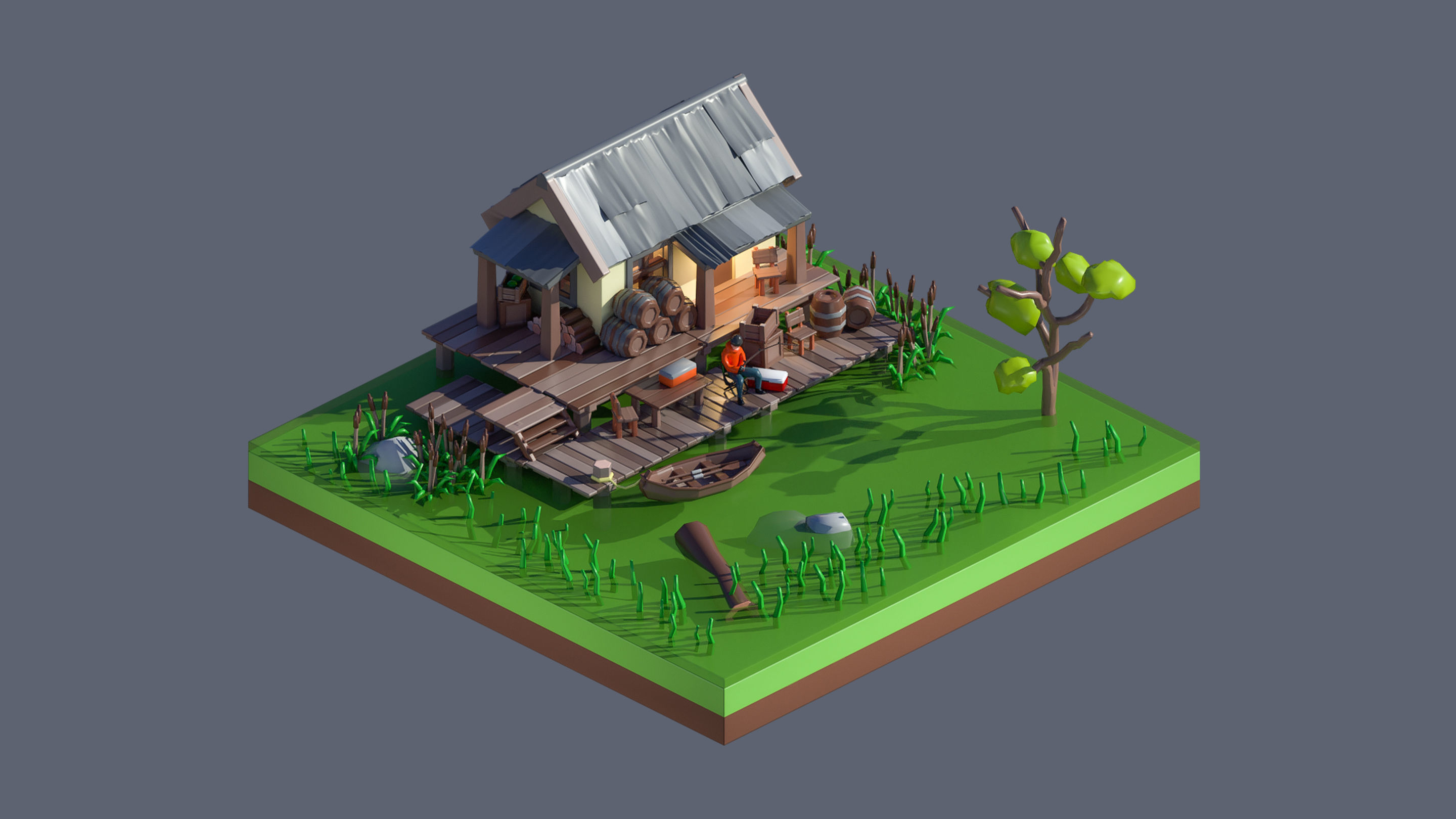 Worlds Casual Low-poly 3D model_81