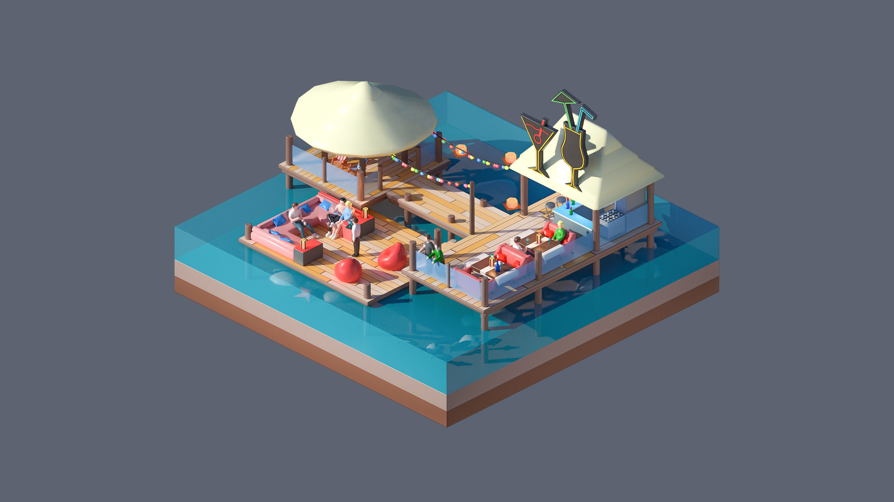 Worlds Casual Low-poly 3D model_56