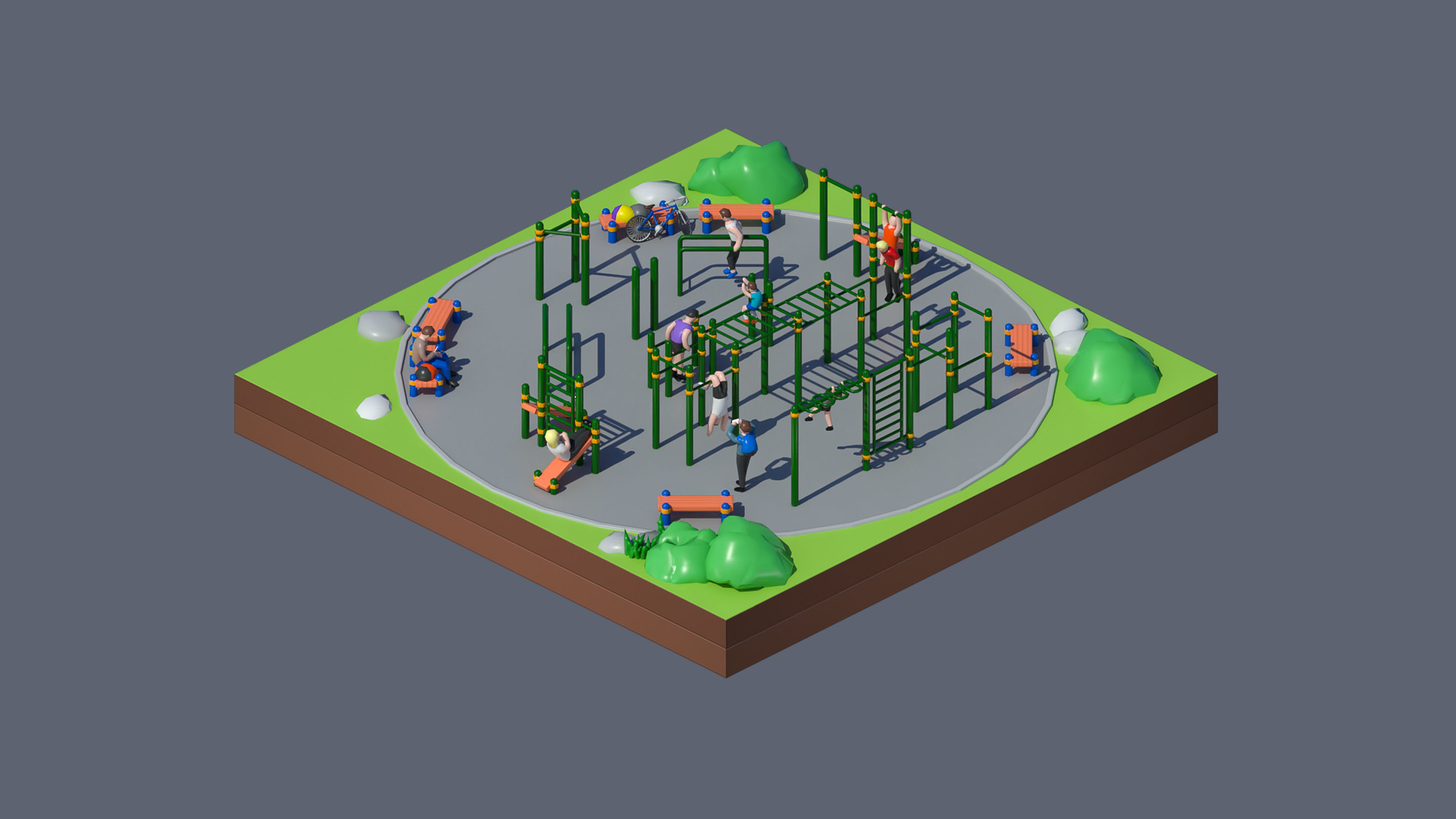 Worlds Casual Low-poly 3D model_79