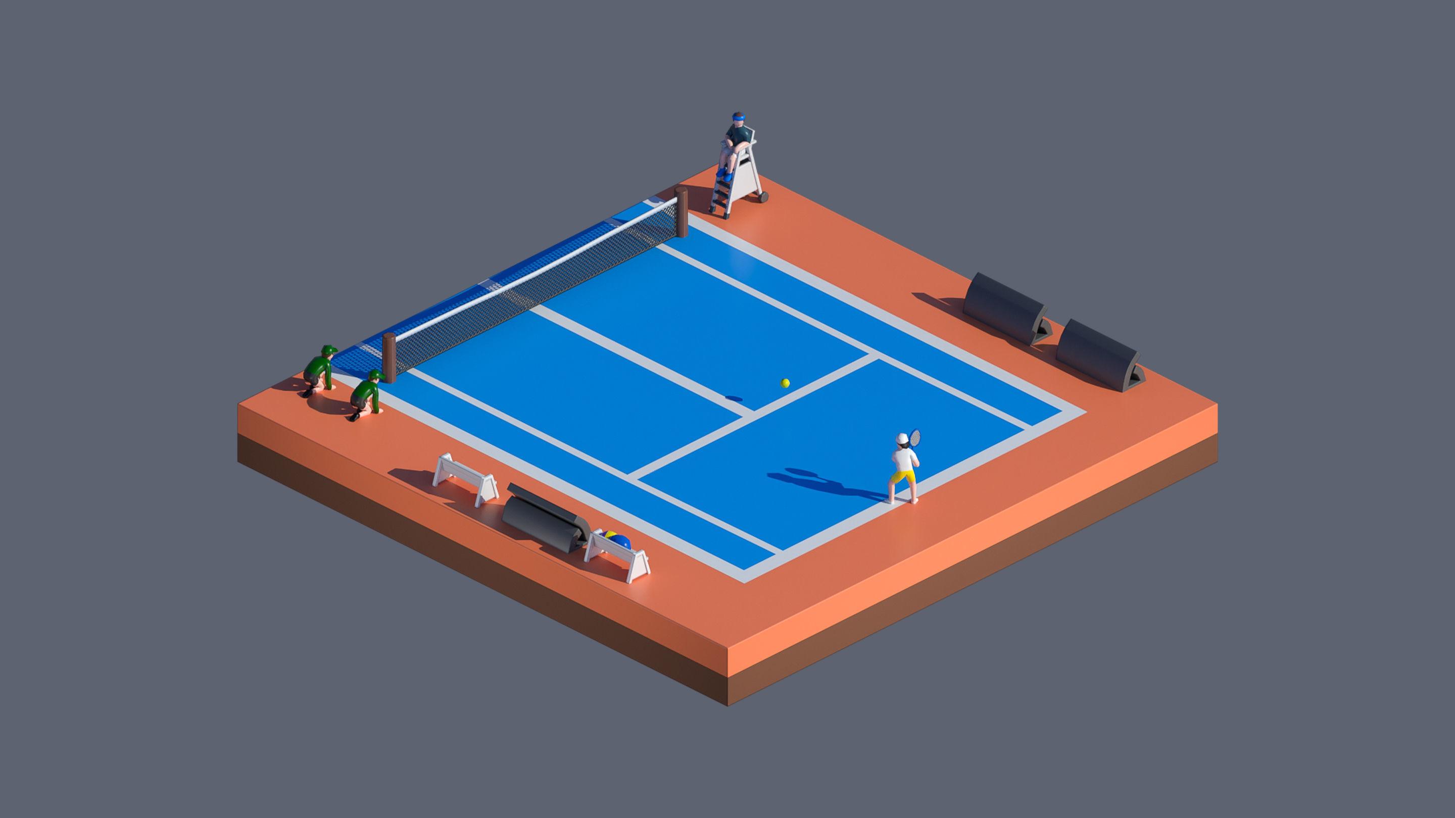 Worlds Casual Low-poly 3D model_90