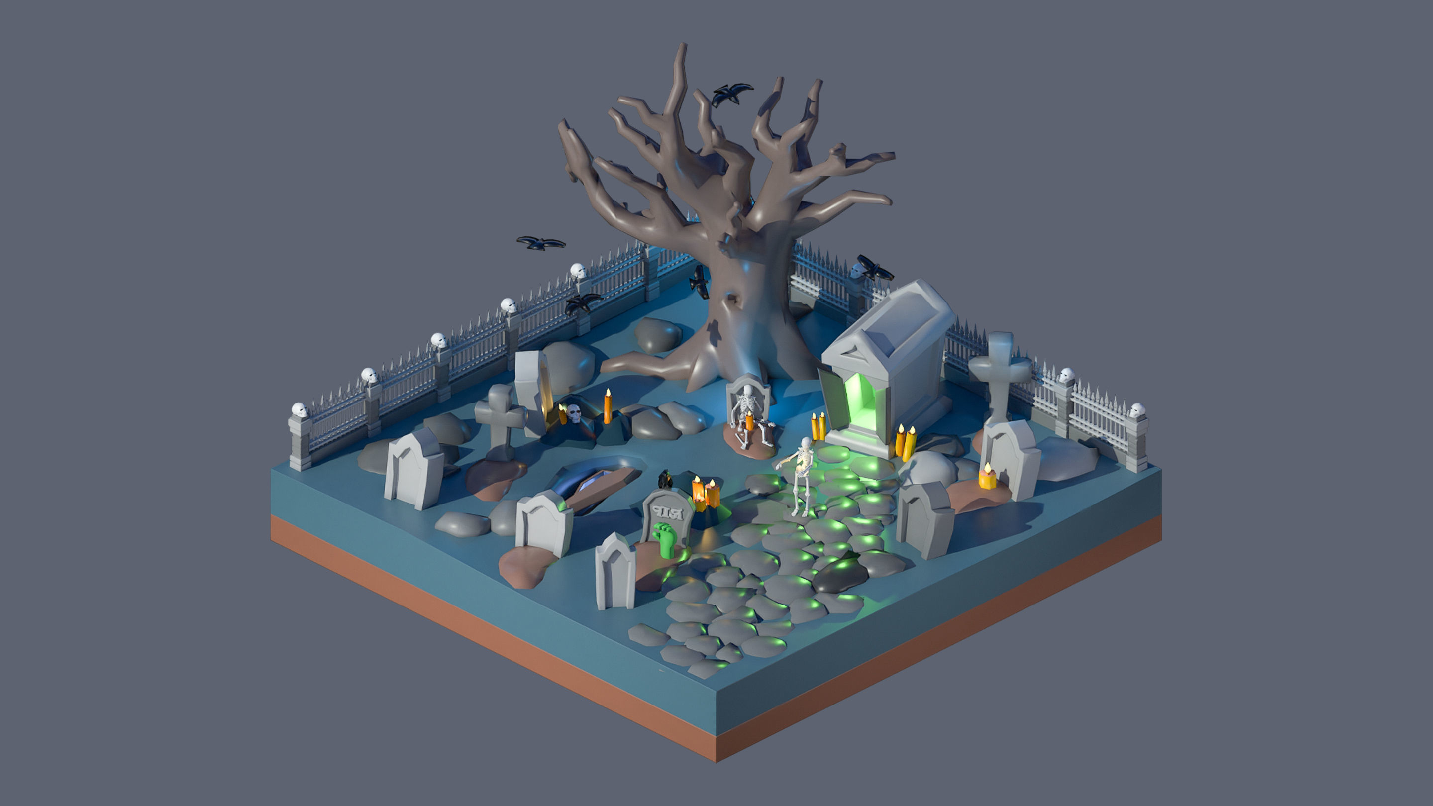 Worlds Casual Low-poly 3D model_60
