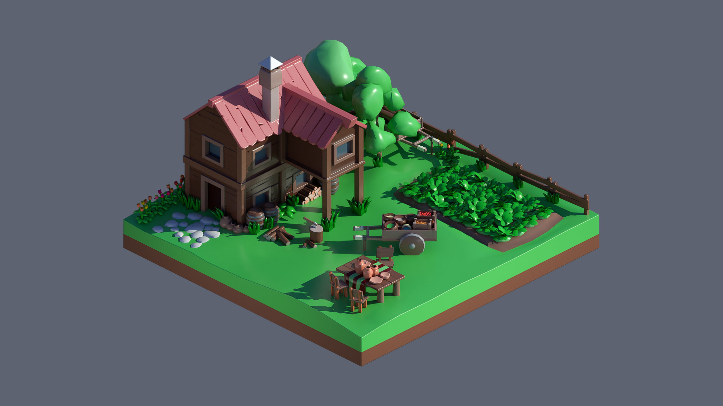 Worlds Casual Low-poly 3D model_72