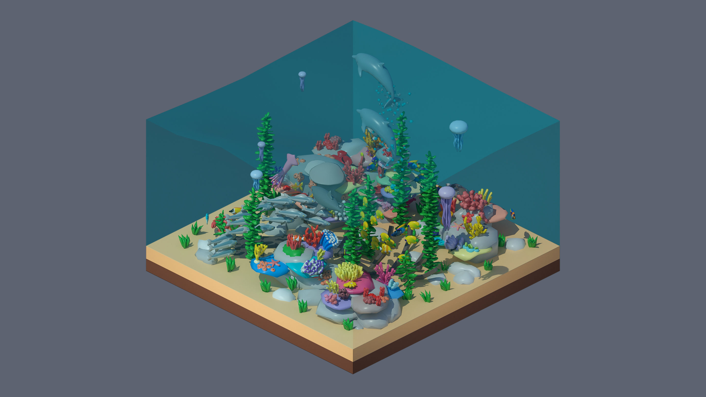 Worlds Casual Low-poly 3D model_93