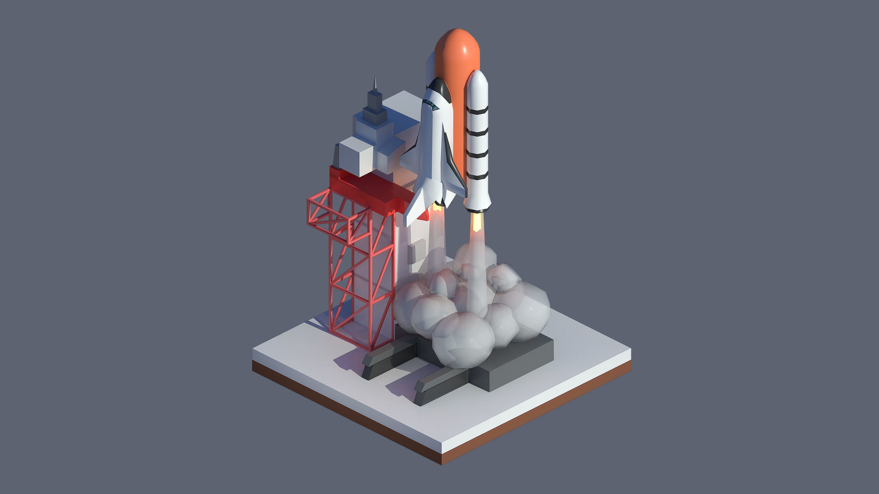 Worlds Casual Low-poly 3D model_95