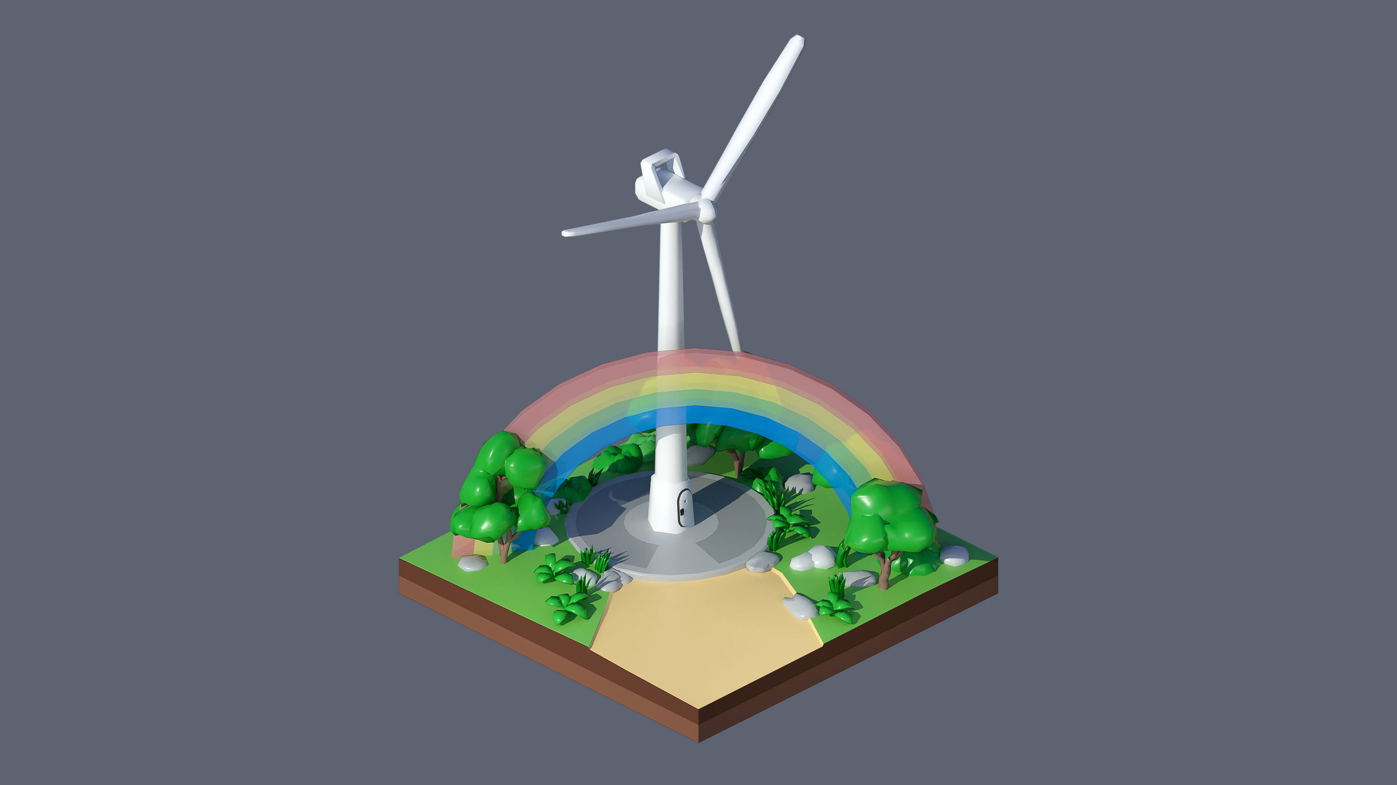 Worlds Casual Low-poly 3D model_78
