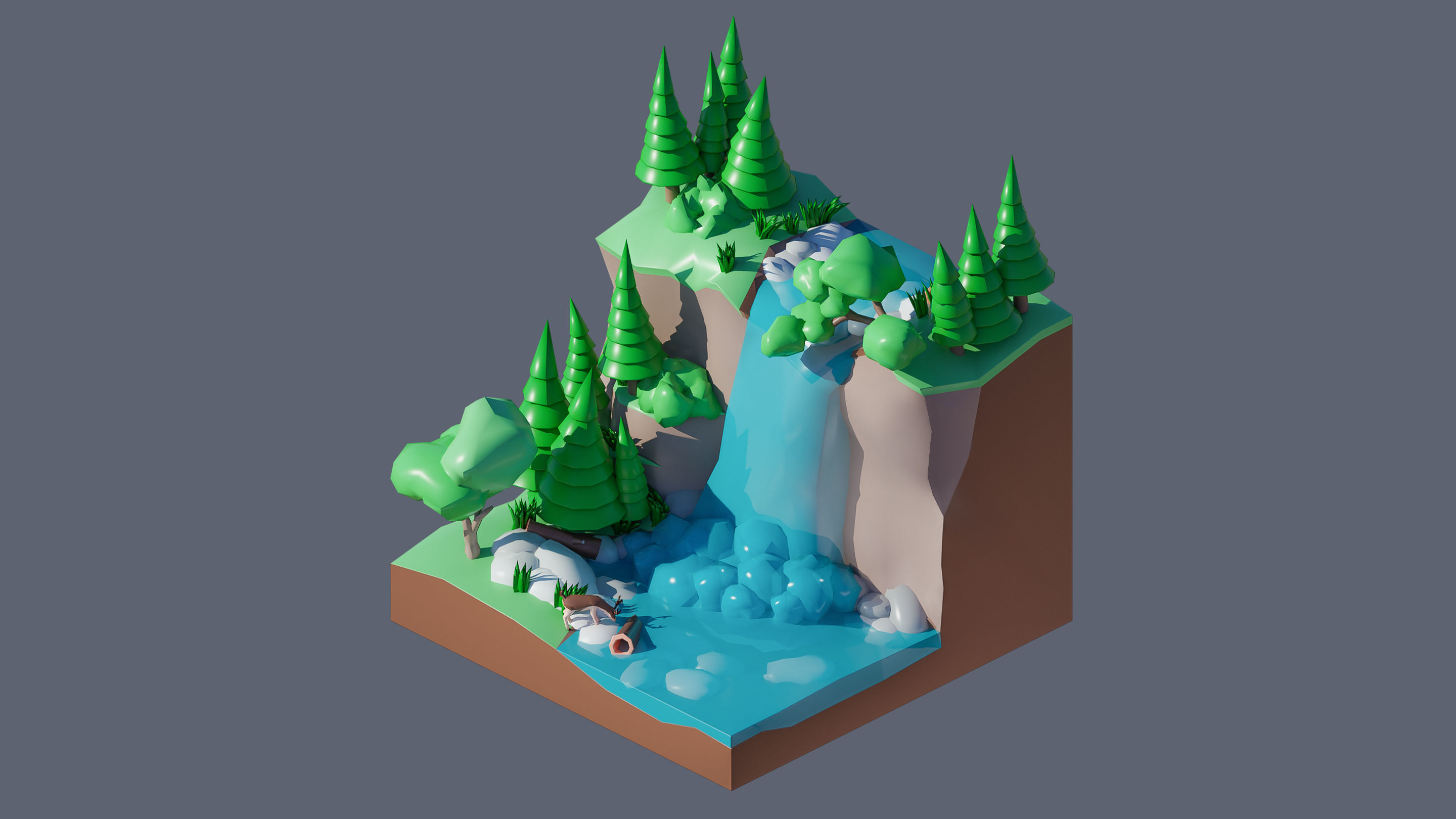 Worlds Casual Low-poly 3D model_21
