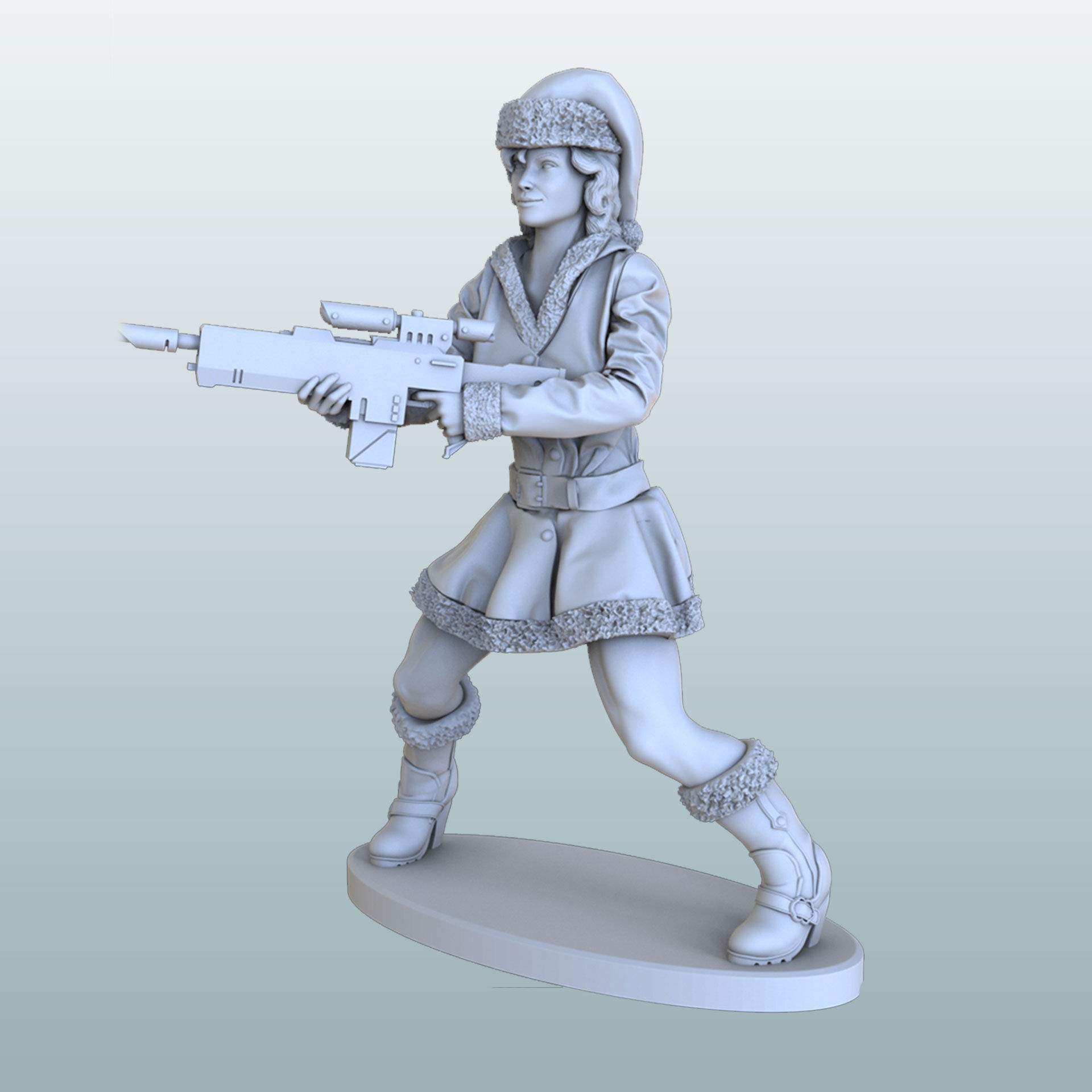 christmas dangerous girls 3D print model_4