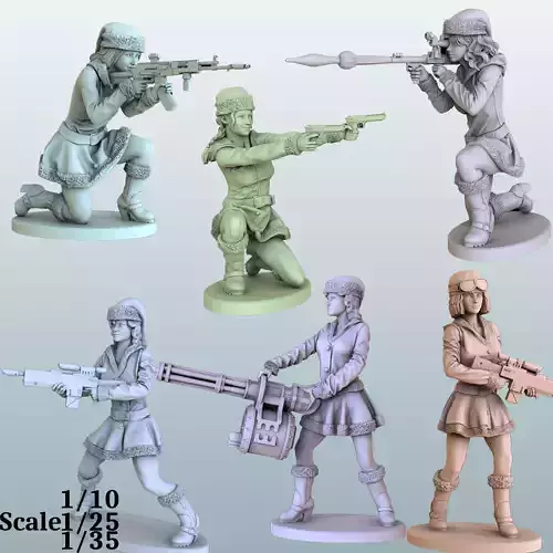 christmas dangerous girls 3D print model christmas dangerous girls 3D print model