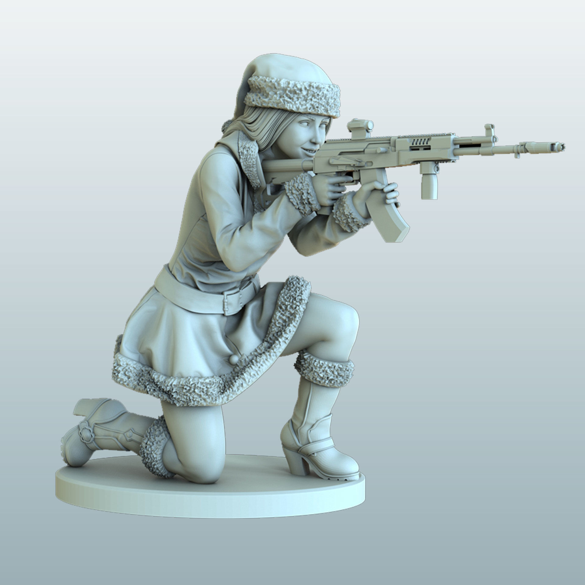 christmas dangerous girls 3D print model_5