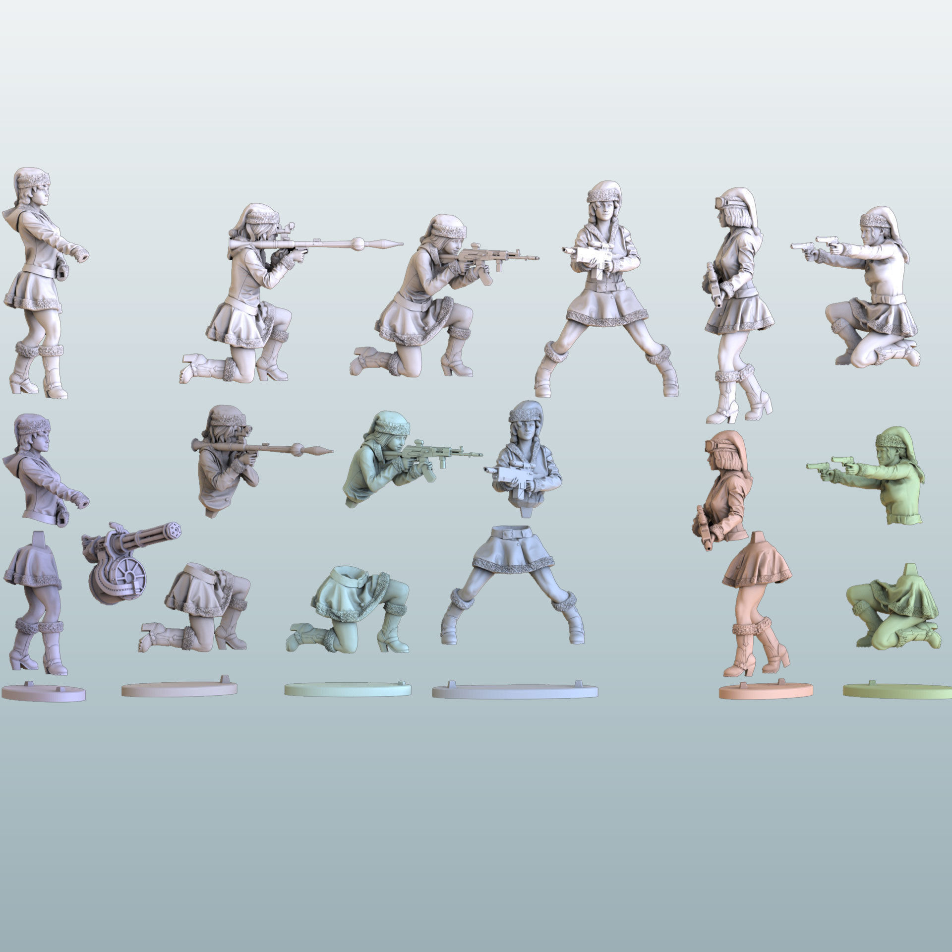 christmas dangerous girls 3D print model_13