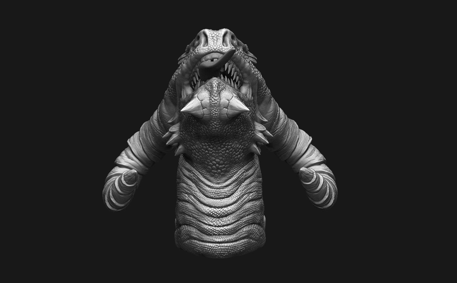 Dragon Head Pack 3D model_8