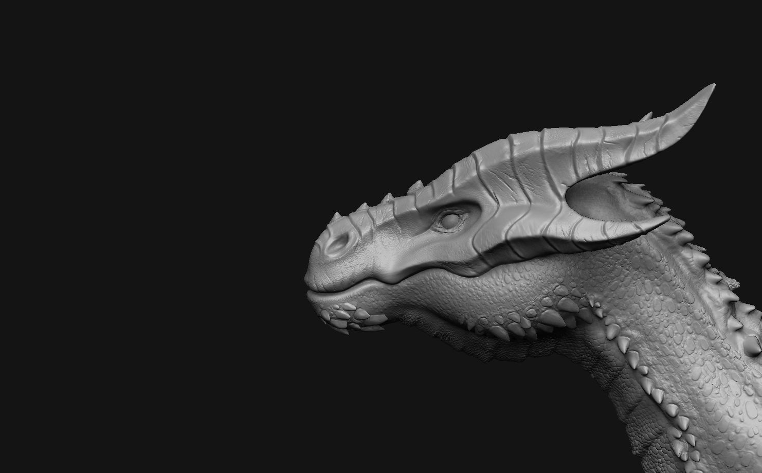 Dragon Head Pack 3D model_16