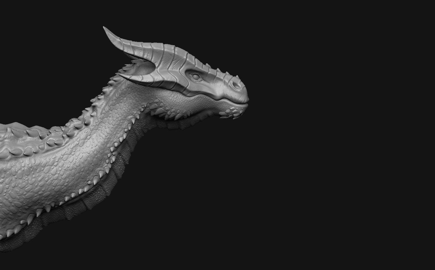 Dragon Head Pack 3D model_5