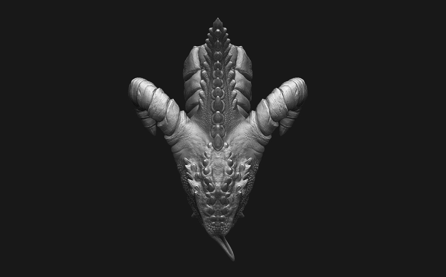 Dragon Head Pack 3D model_4