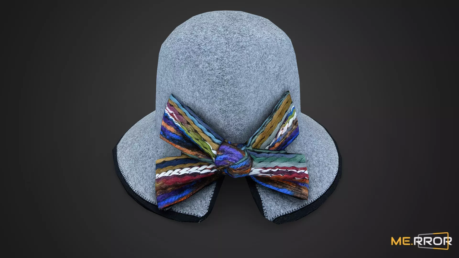 Game Ready Woman Wool Felt Hat Low-poly 3D model