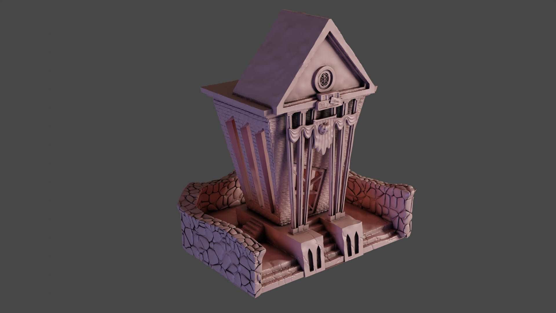 City Hall - Halloween Town Project 3D Print Model 3D print model_4