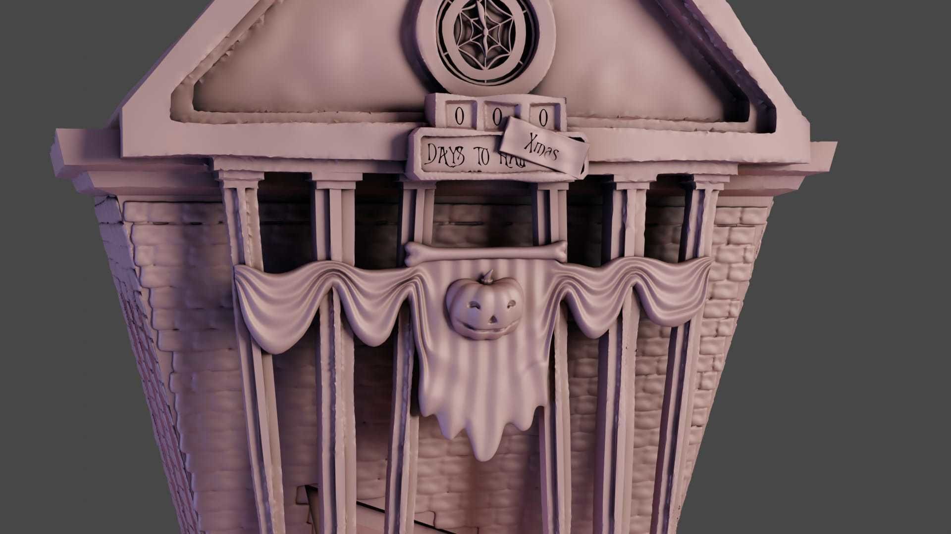 City Hall - Halloween Town Project 3D Print Model 3D print model_5