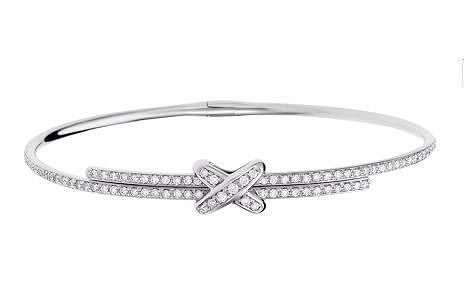 YD154 rose gold bracelet with diamonds 3D print model