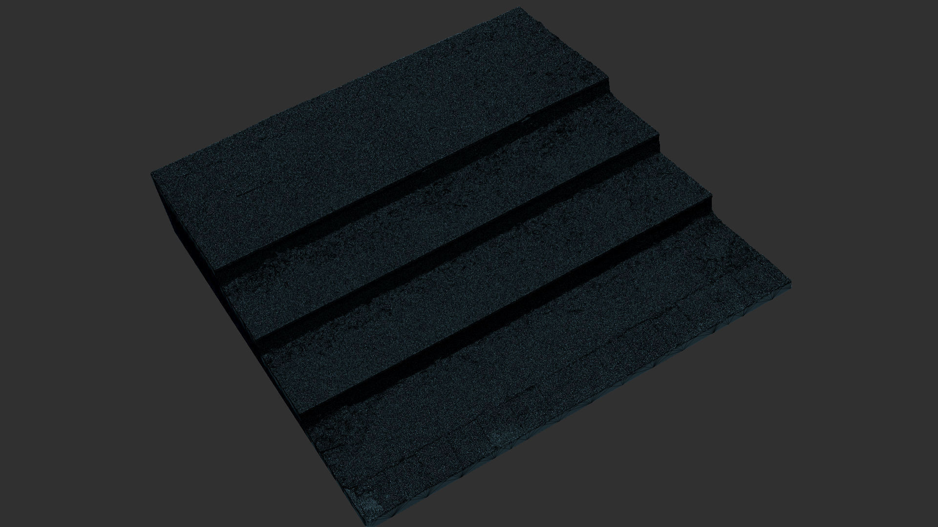 Steps with leaves in the park 3d scan 3D model_18