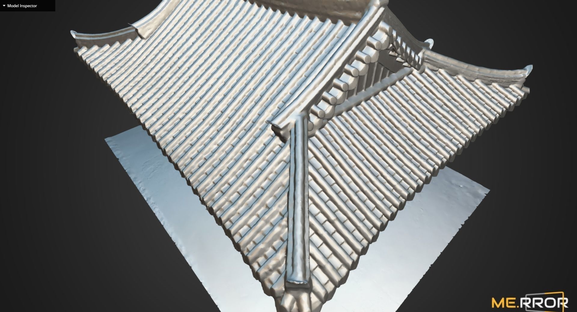 Korean Pavillion Low-poly 3D model_13