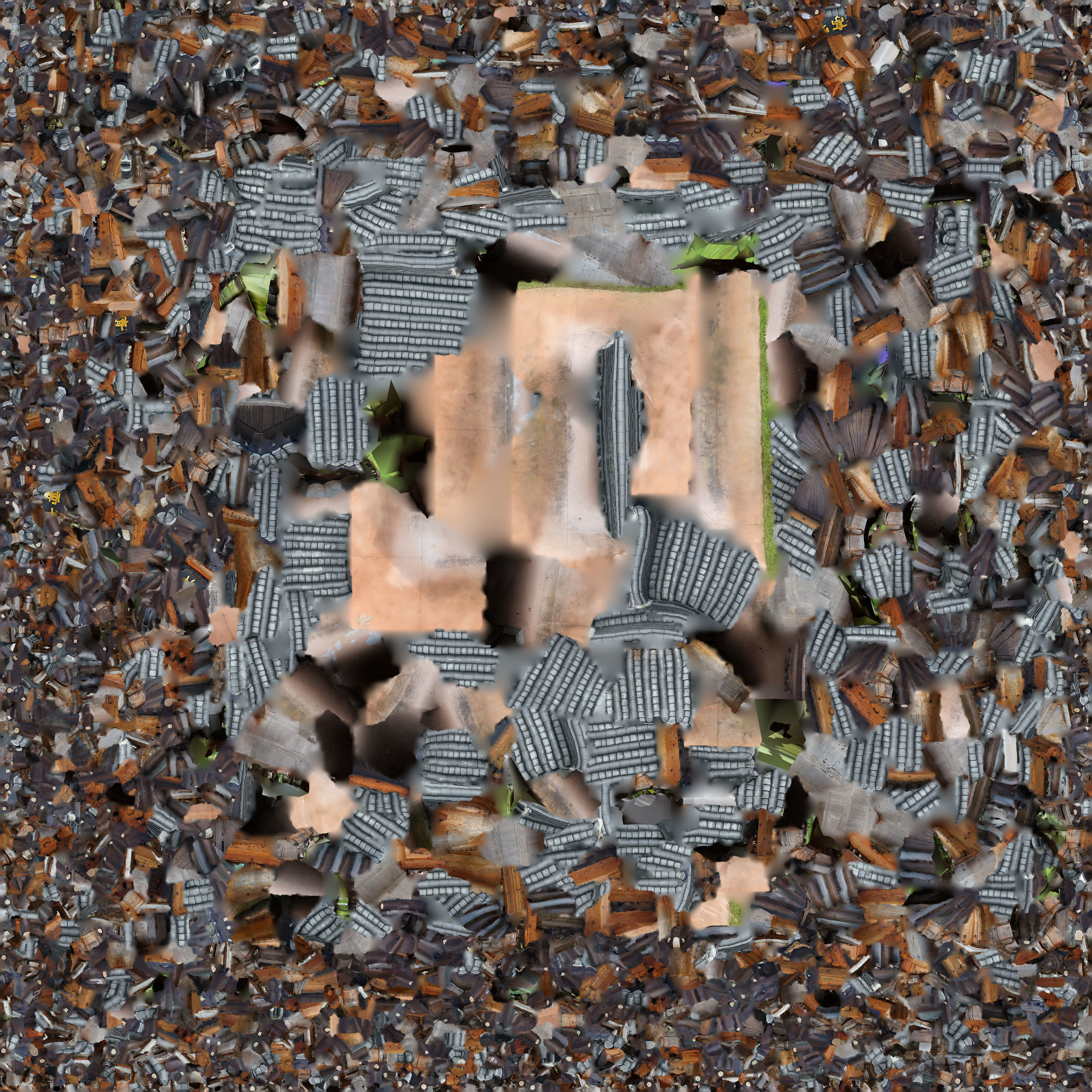 Korean Pavillion Low-poly 3D model_14