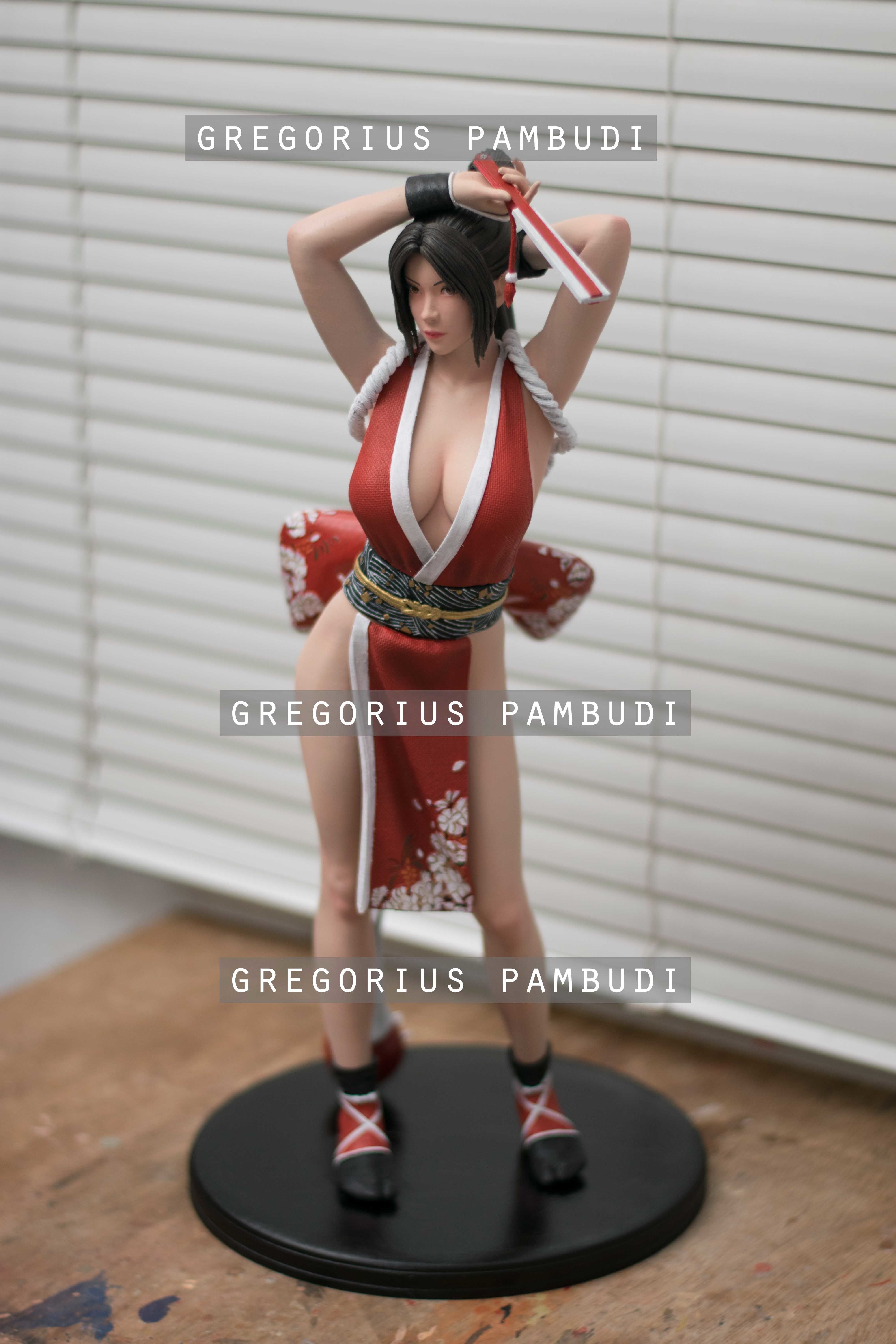 Mai Shiranui King of Fighters Fan Art Statue 3d Printable 3D print model_4