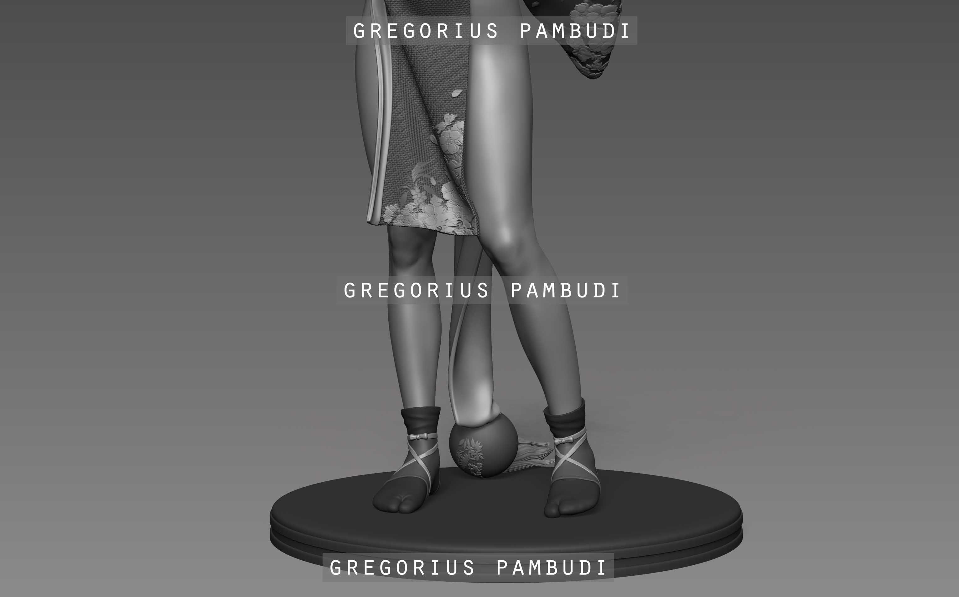 Mai Shiranui King of Fighters Fan Art Statue 3d Printable 3D print model_25