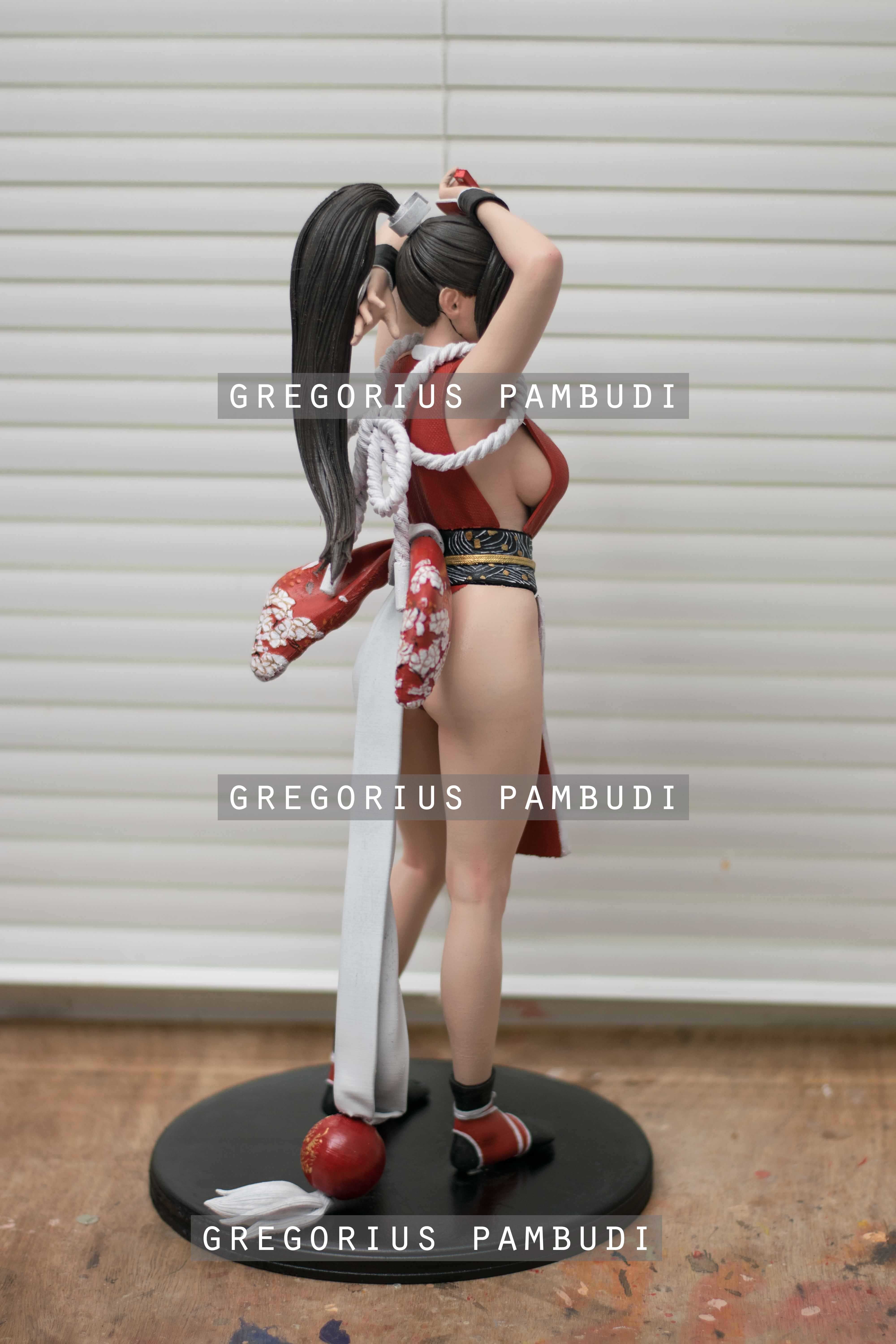 Mai Shiranui King of Fighters Fan Art Statue 3d Printable 3D print model_7