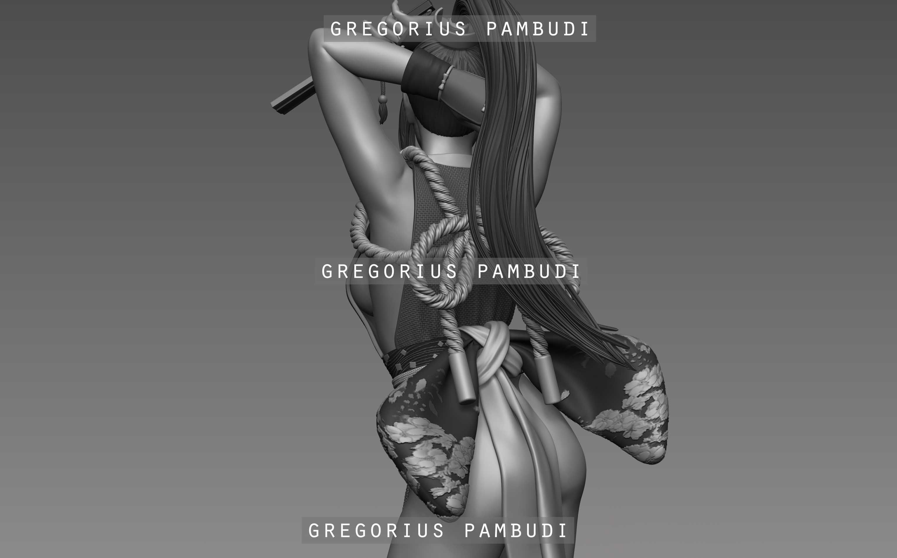 Mai Shiranui King of Fighters Fan Art Statue 3d Printable 3D print model_23