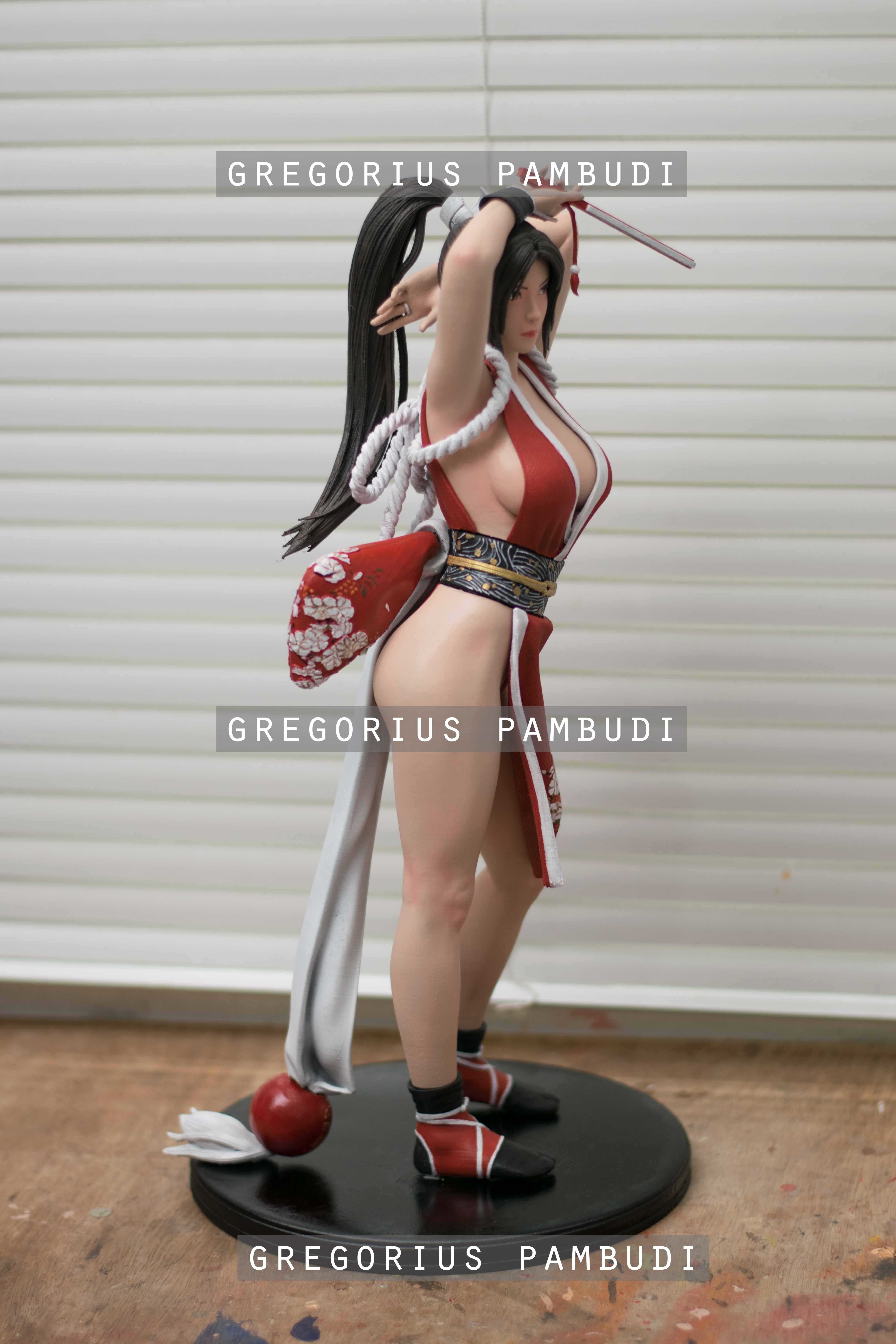 Mai Shiranui King of Fighters Fan Art Statue 3d Printable 3D print model_8