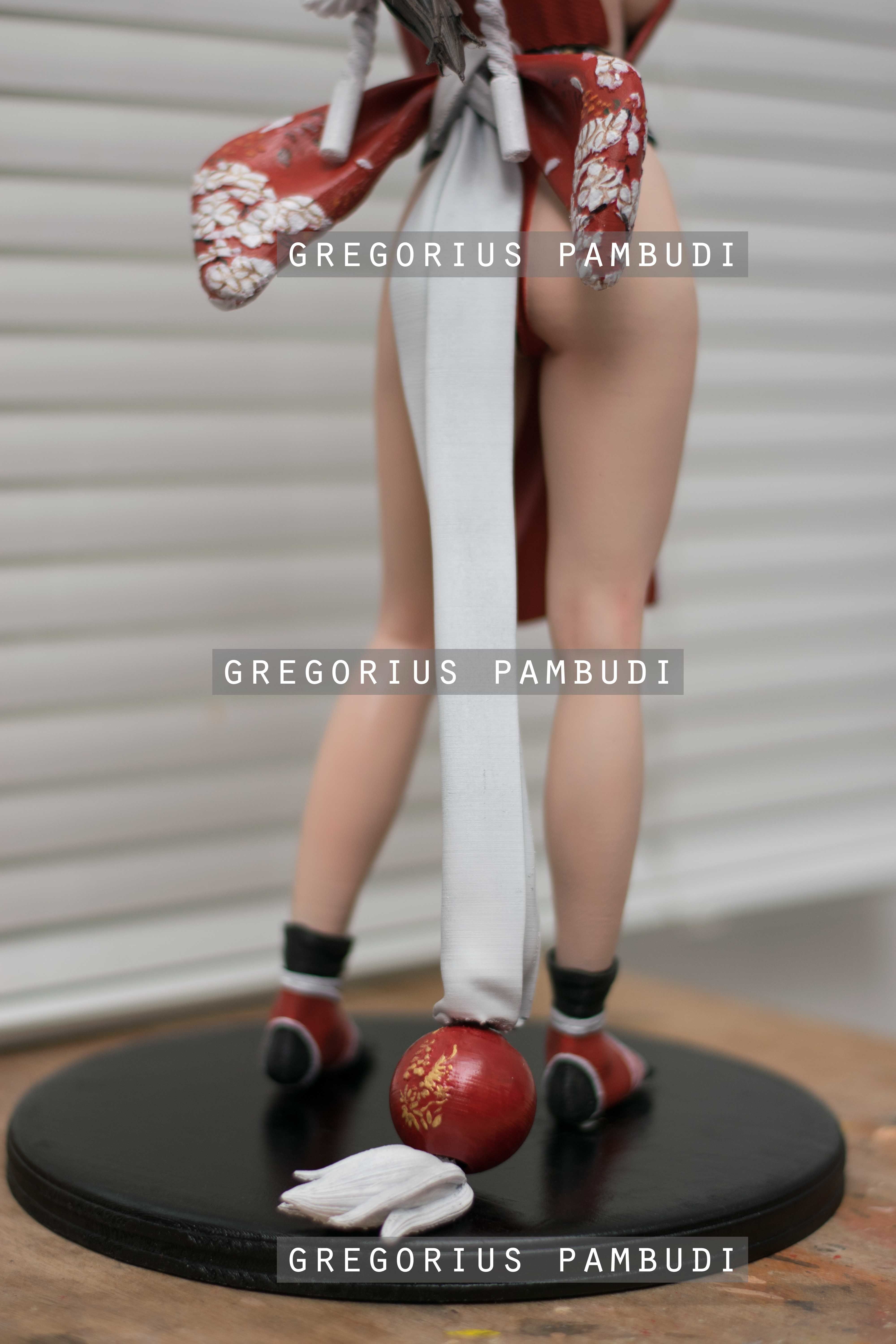 Mai Shiranui King of Fighters Fan Art Statue 3d Printable 3D print model_12