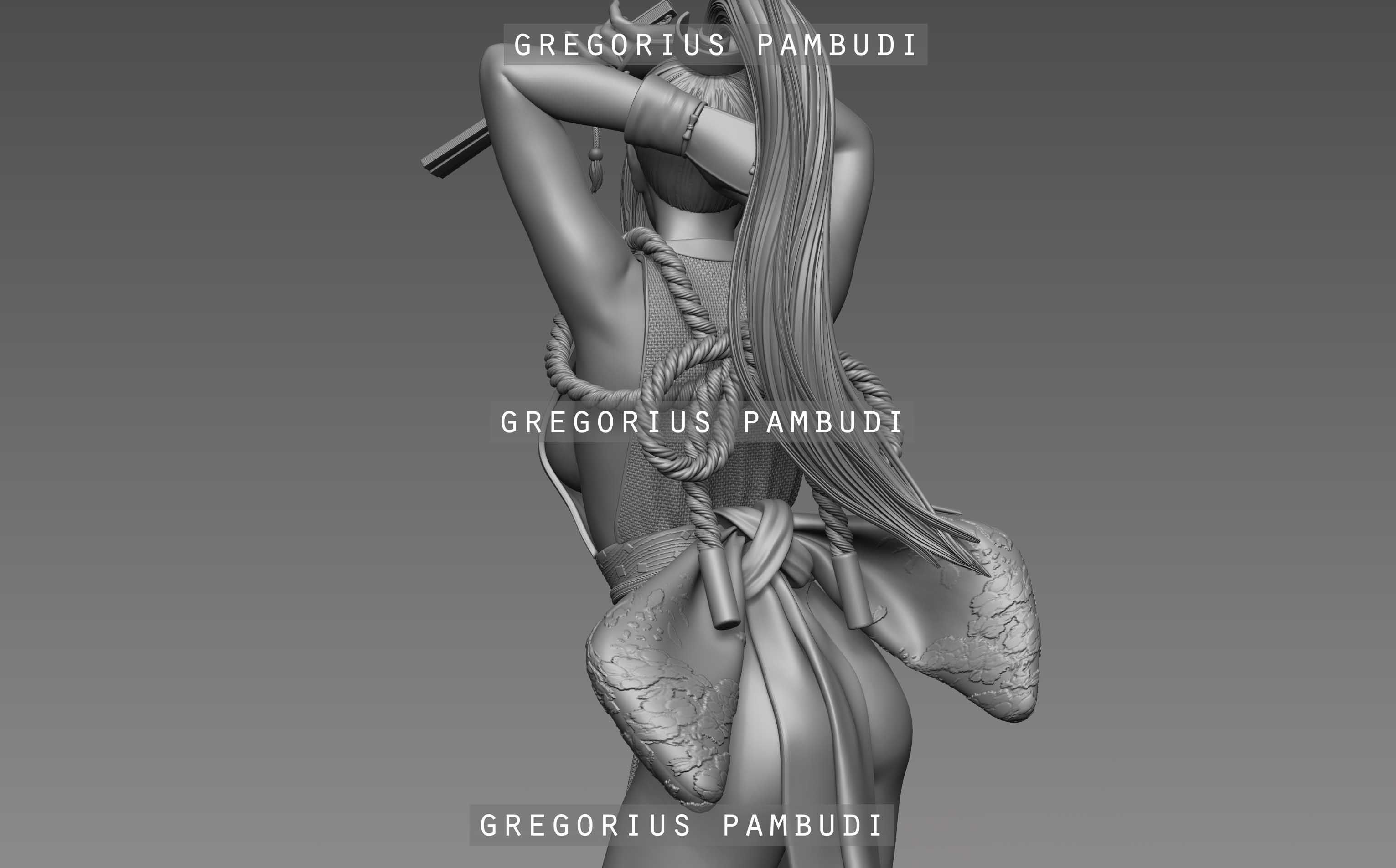 Mai Shiranui King of Fighters Fan Art Statue 3d Printable 3D print model_24