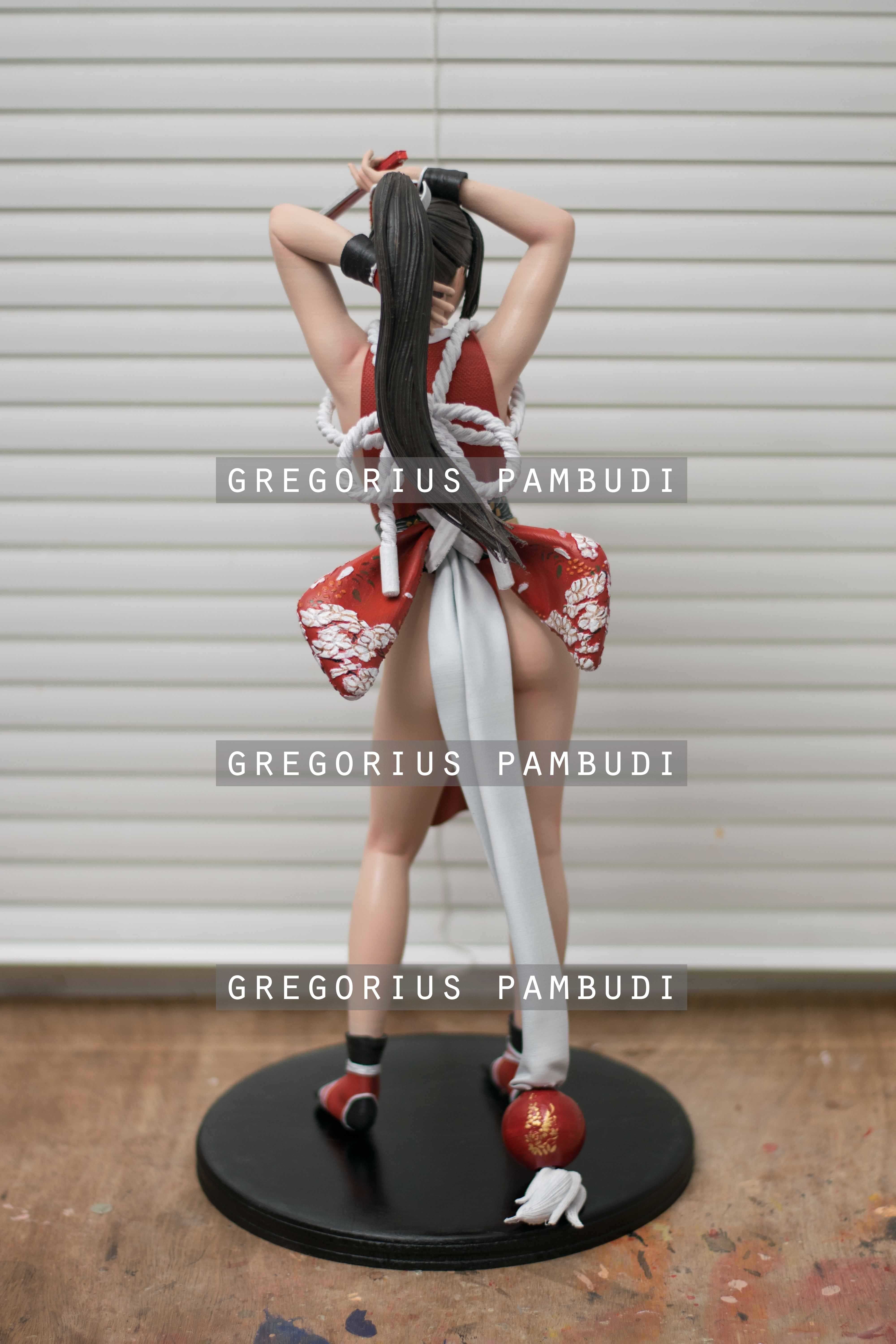 Mai Shiranui King of Fighters Fan Art Statue 3d Printable 3D print model_6
