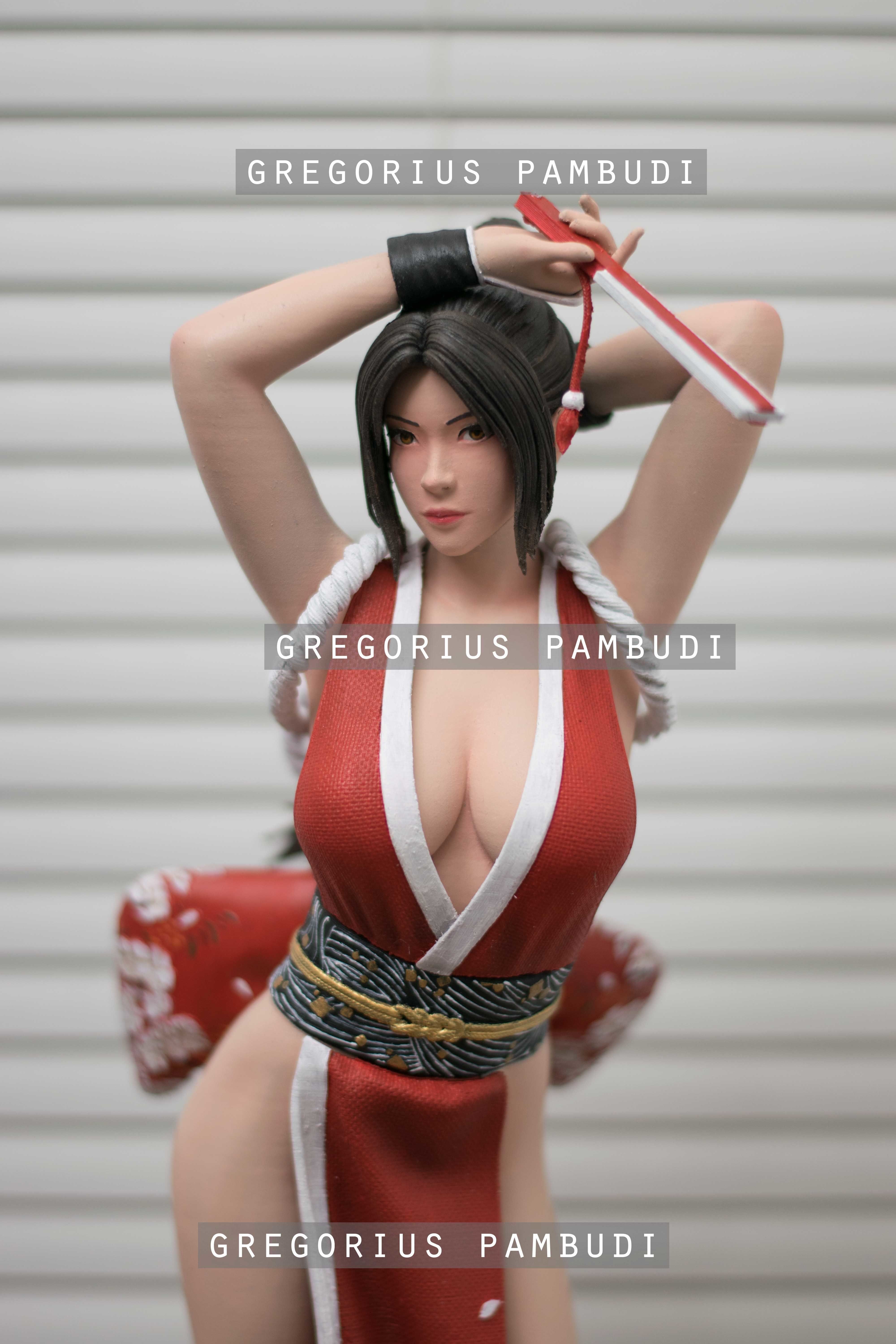 Mai Shiranui King of Fighters Fan Art Statue 3d Printable 3D print model_15