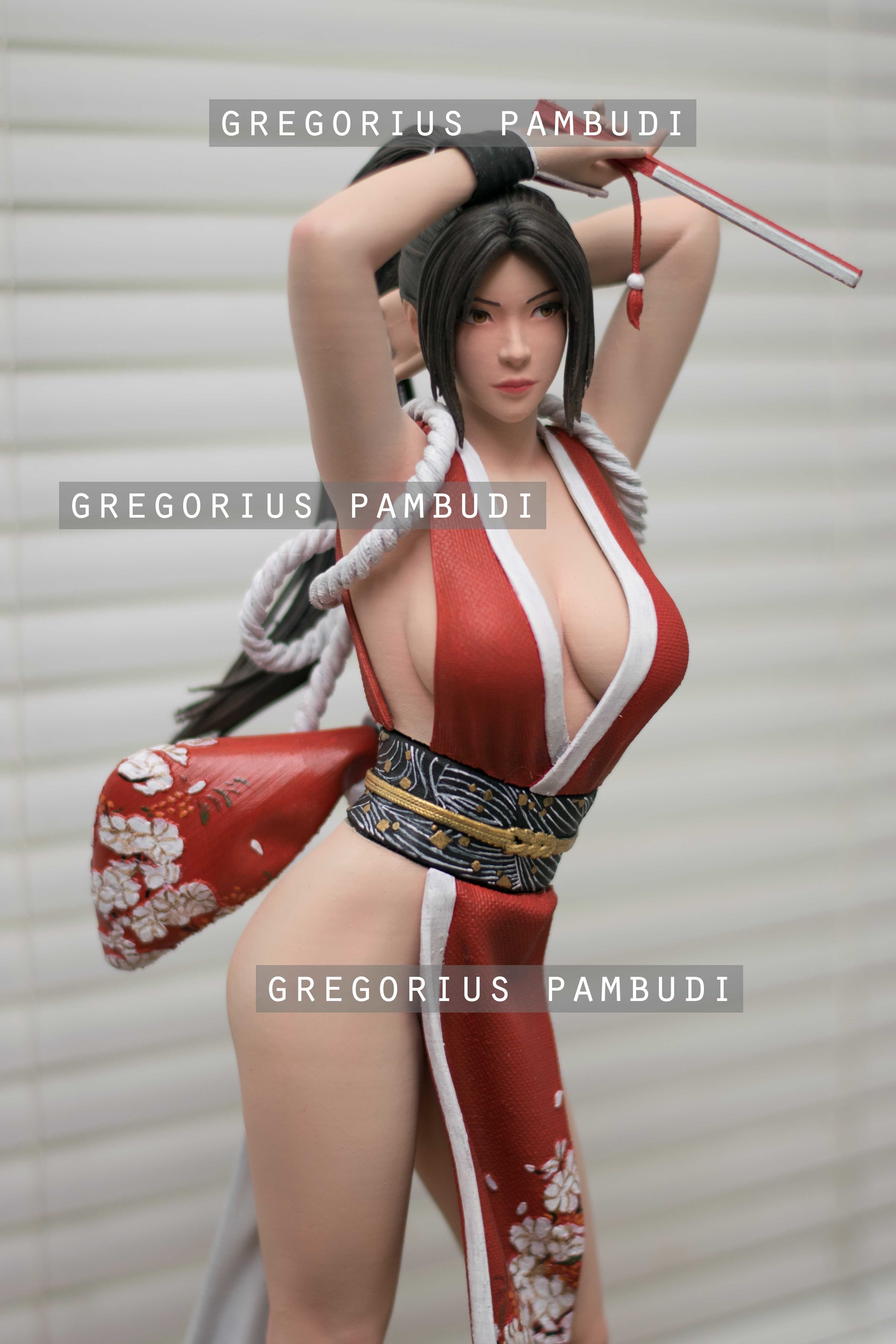 Mai Shiranui King of Fighters Fan Art Statue 3d Printable 3D print model_9