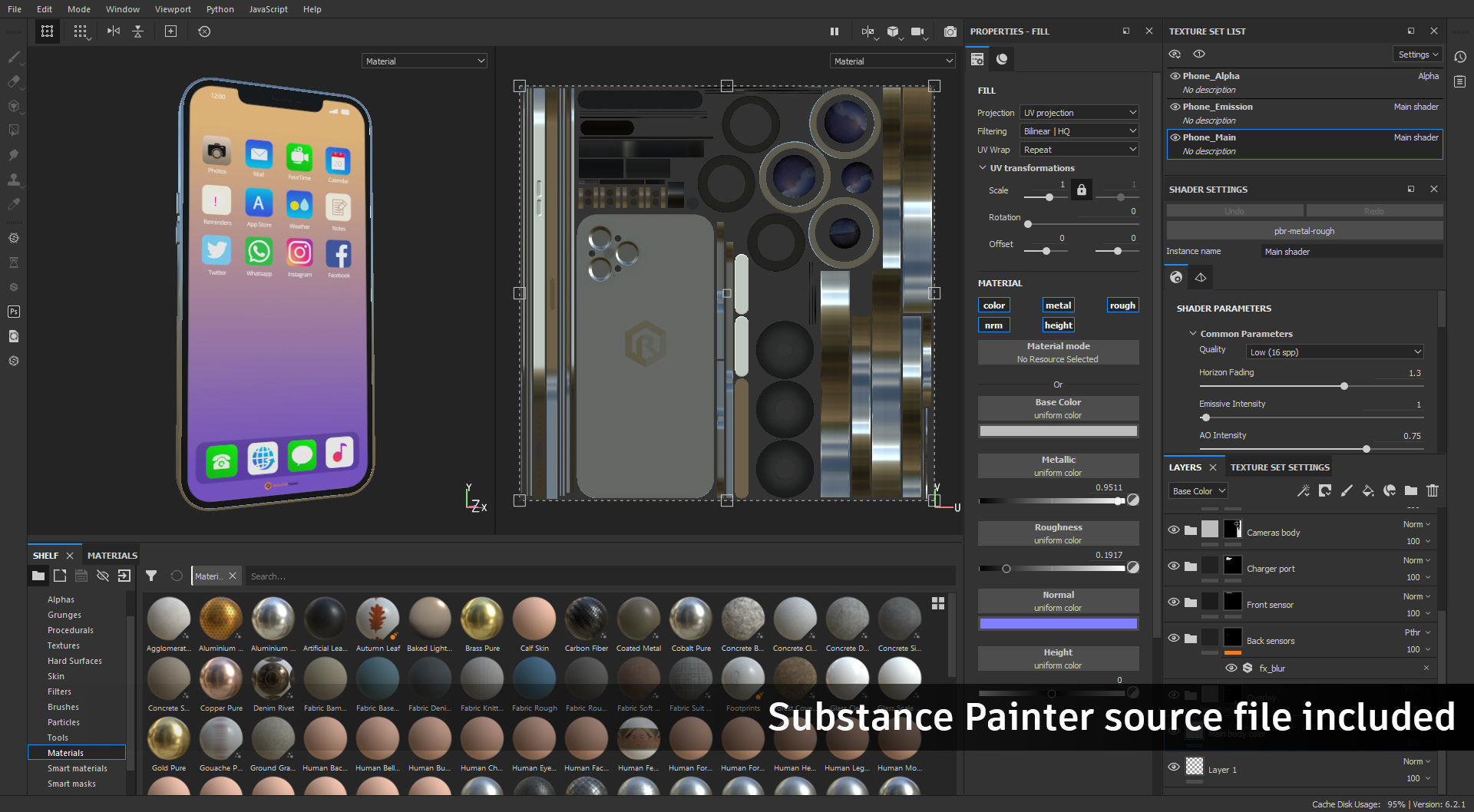 Apple iPhone 12 - PRO Edition Low-poly 3D model_6