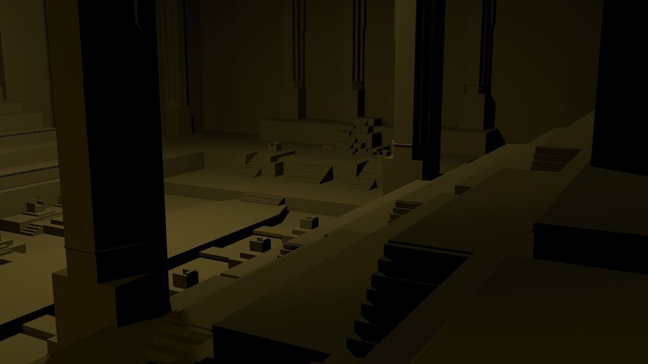 Royal Court Low-poly 3D model_1